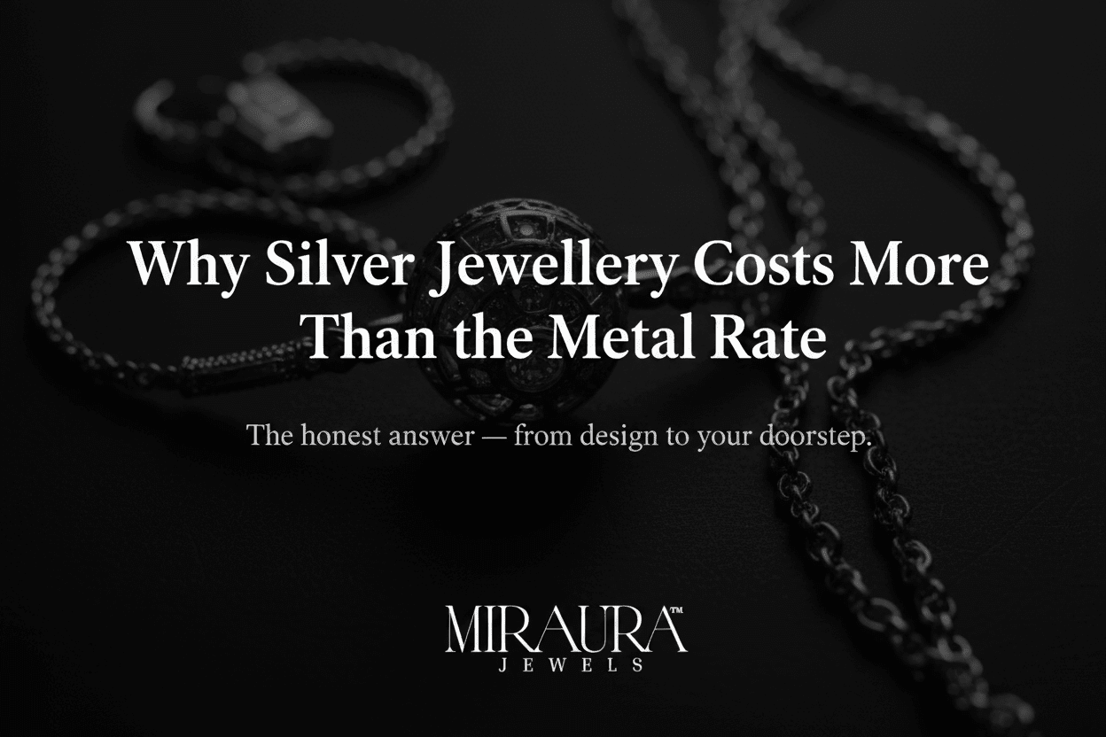 Why Silver Jewellery Costs More Than the Metal Rate — Miraura Jewels