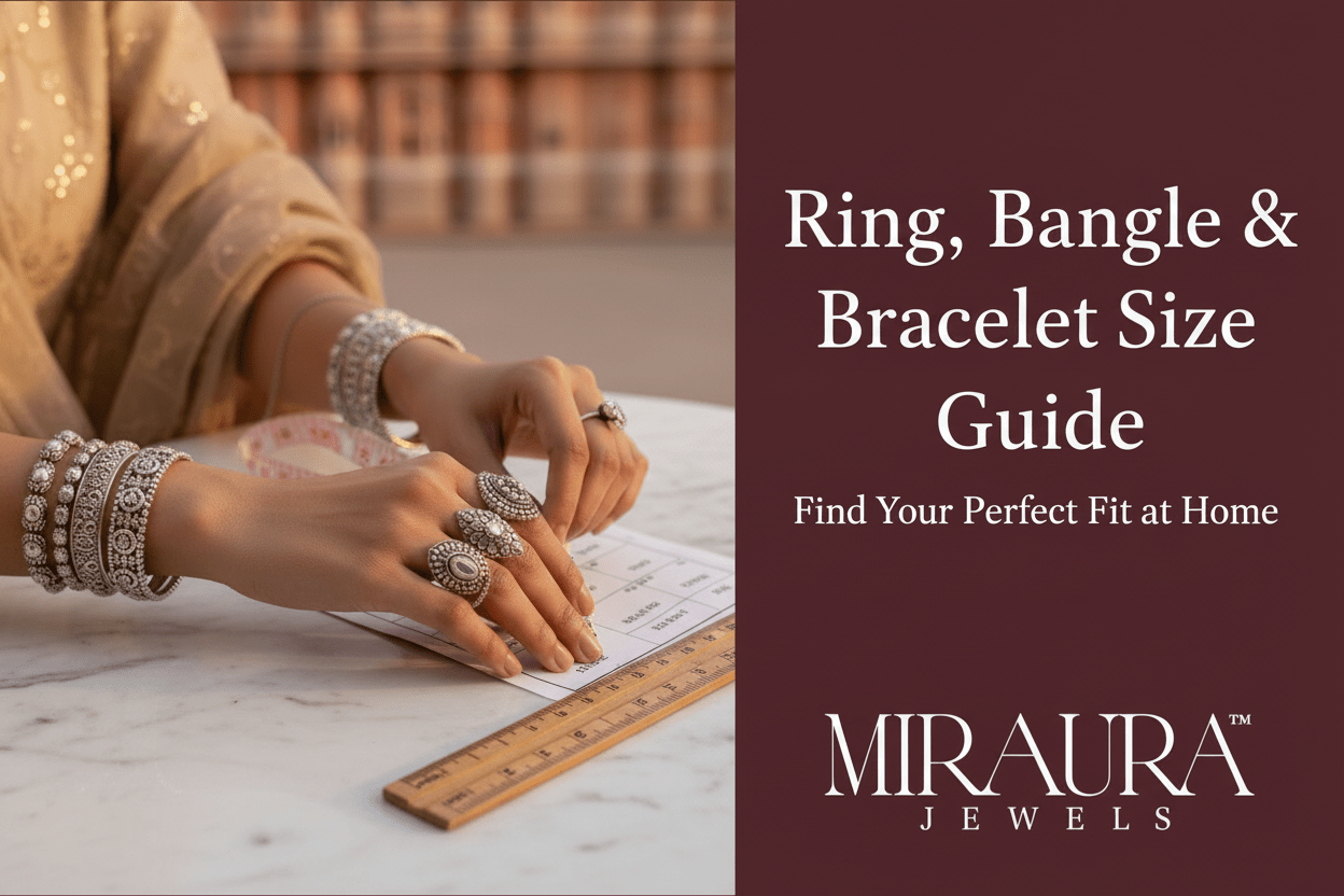 Measure Your Ring, Bracelet, Bangles Size at Home Easily