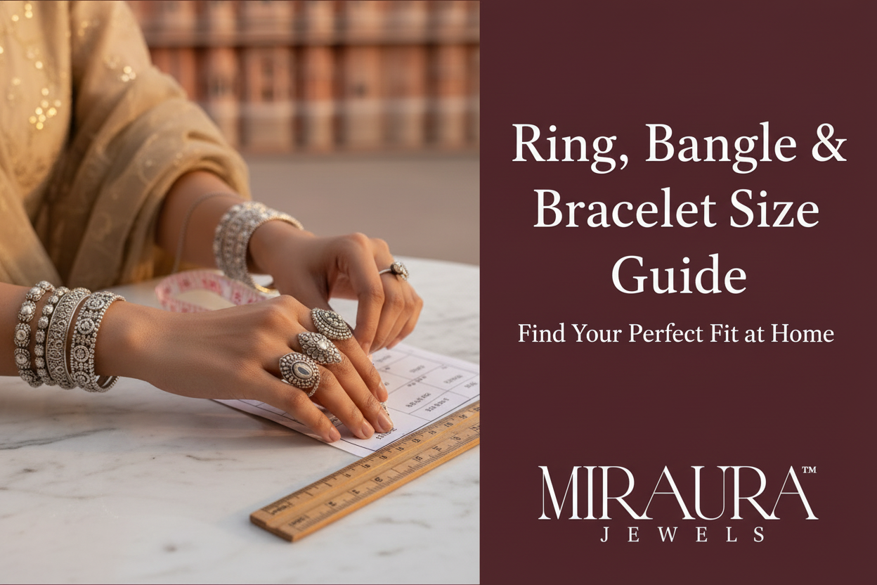 Measure Your Ring, Bracelet, Bangles Size at Home Easily