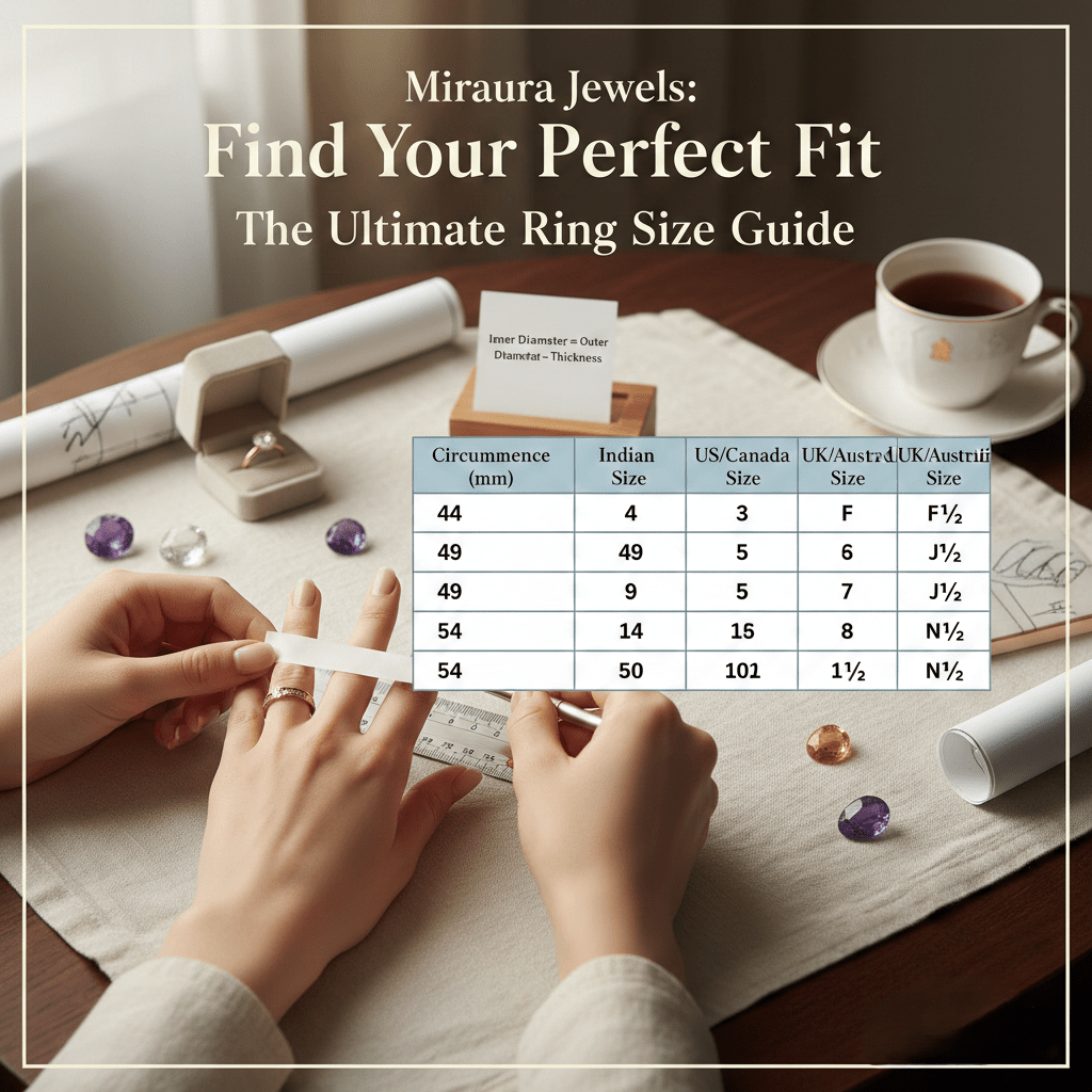 Mastering Ring Sizes: Miraura's Essential Home Measurement Guide