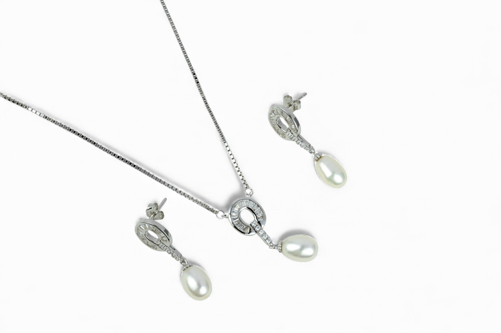 925 Silver Baroque Pearl Set - Miraura Jewels