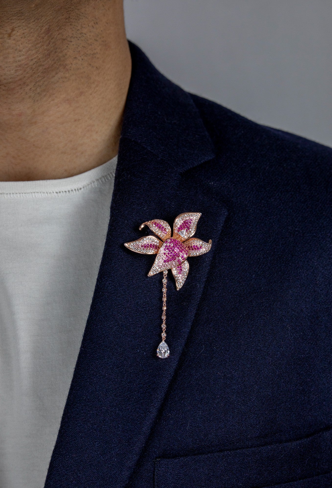 The Ruby Dewdrop Brooch by Miraura - Miraura Jewels