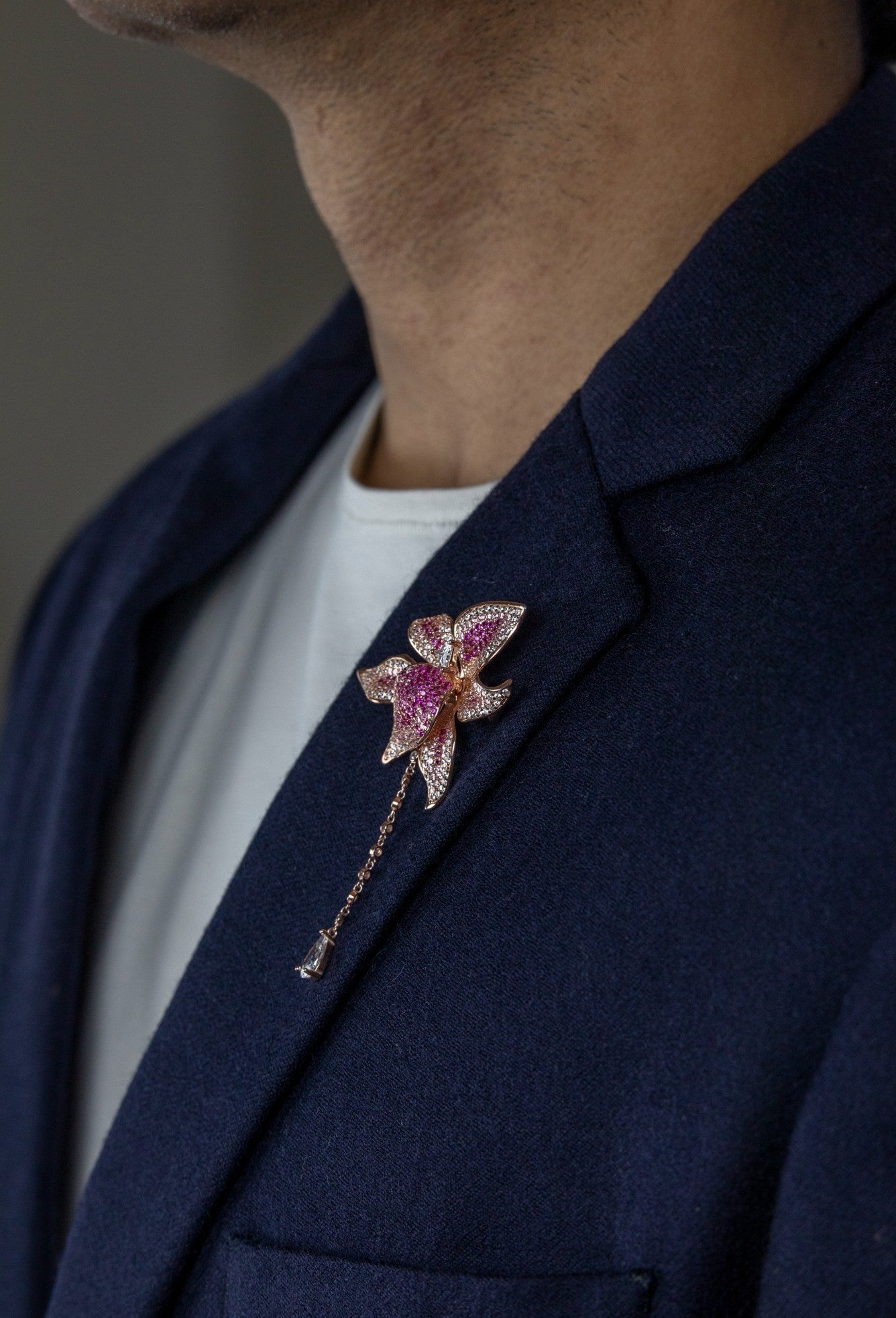 The Ruby Dewdrop Brooch by Miraura - Miraura Jewels