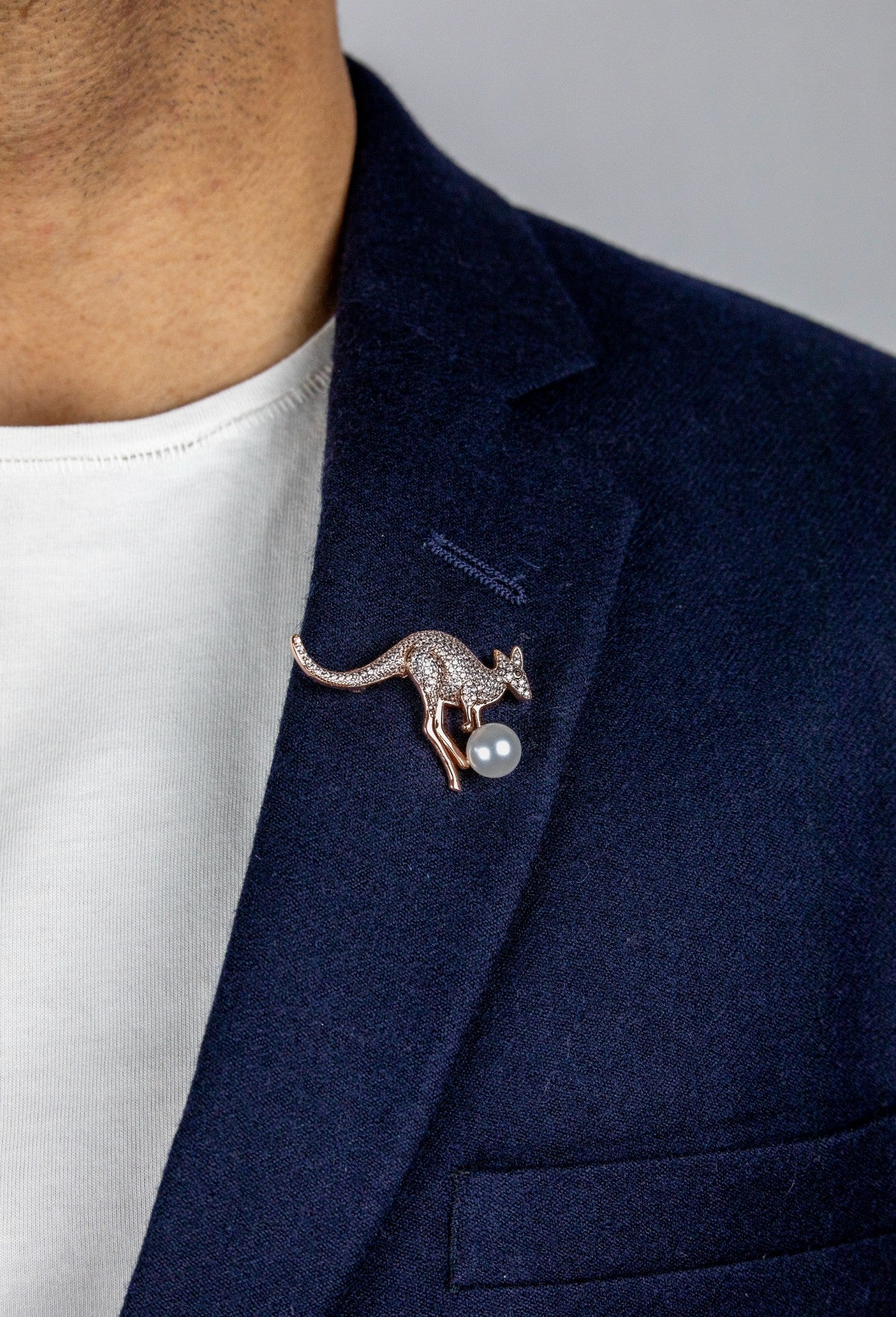 The Moti Kangaroo Brooch by Miraura - Miraura Jewels