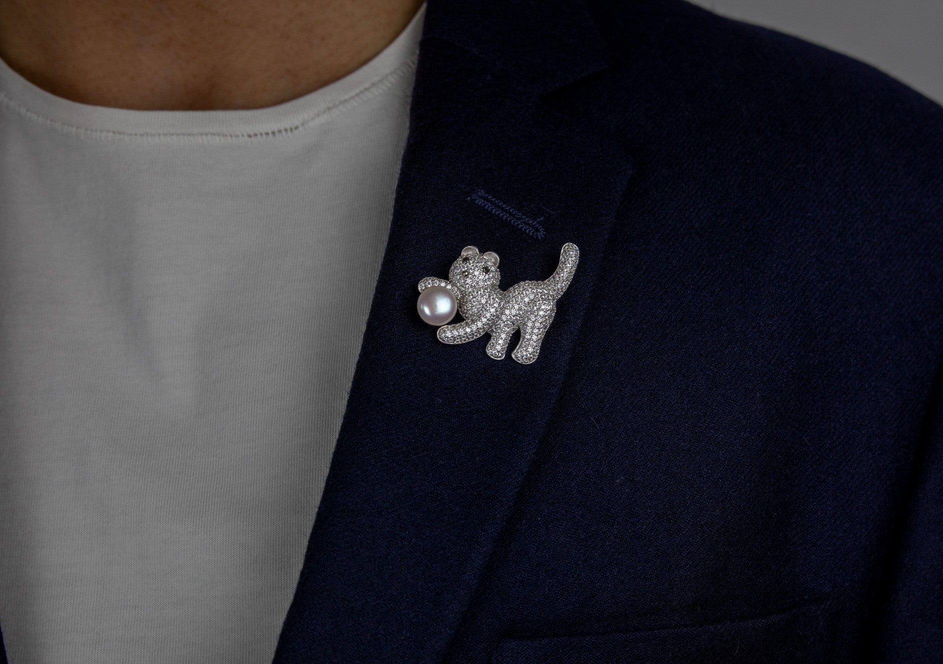 The Moti Billi Brooch by Miraura - Miraura Jewels