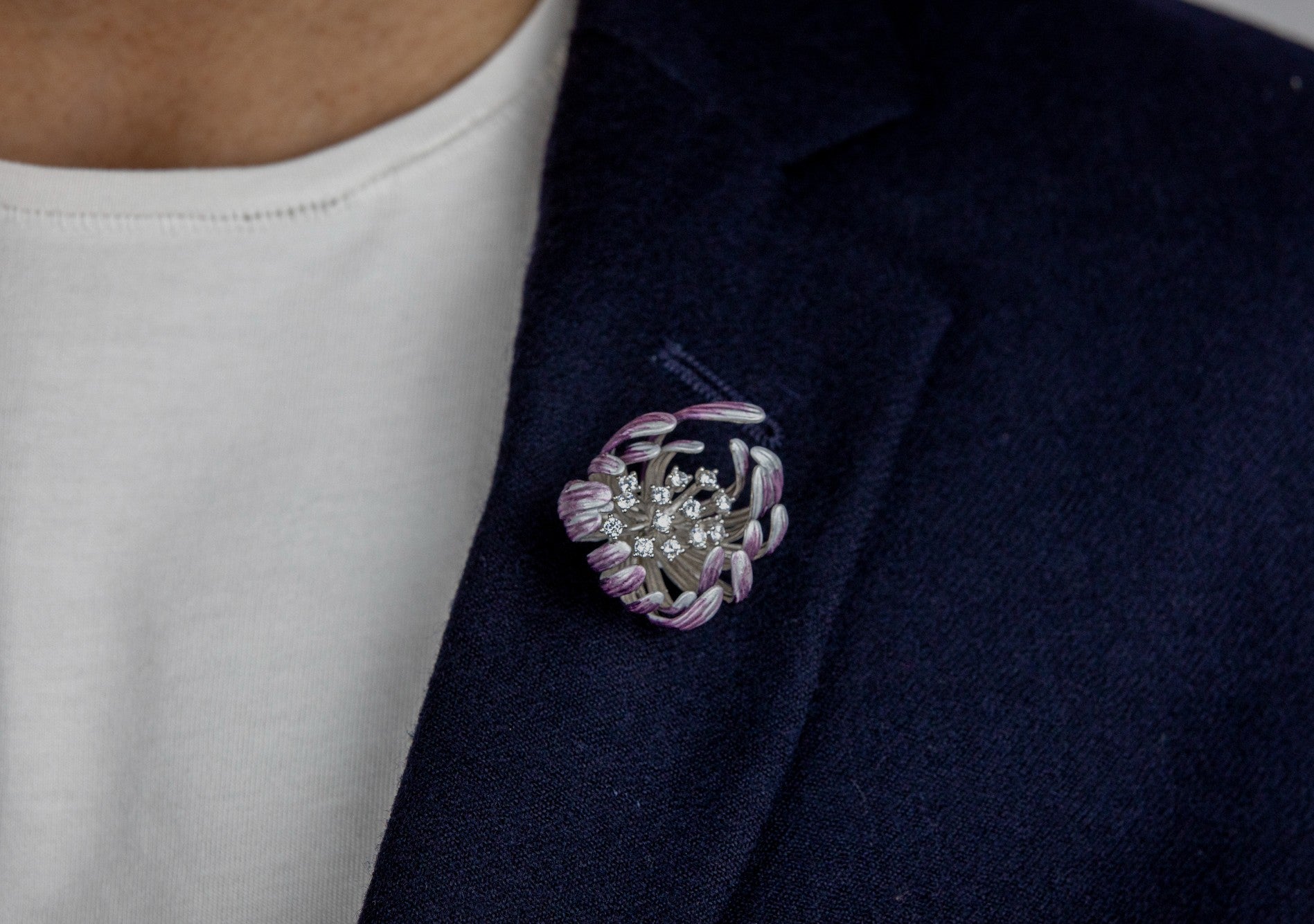The Silver Guldasta Brooch by Miraura - Miraura Jewels