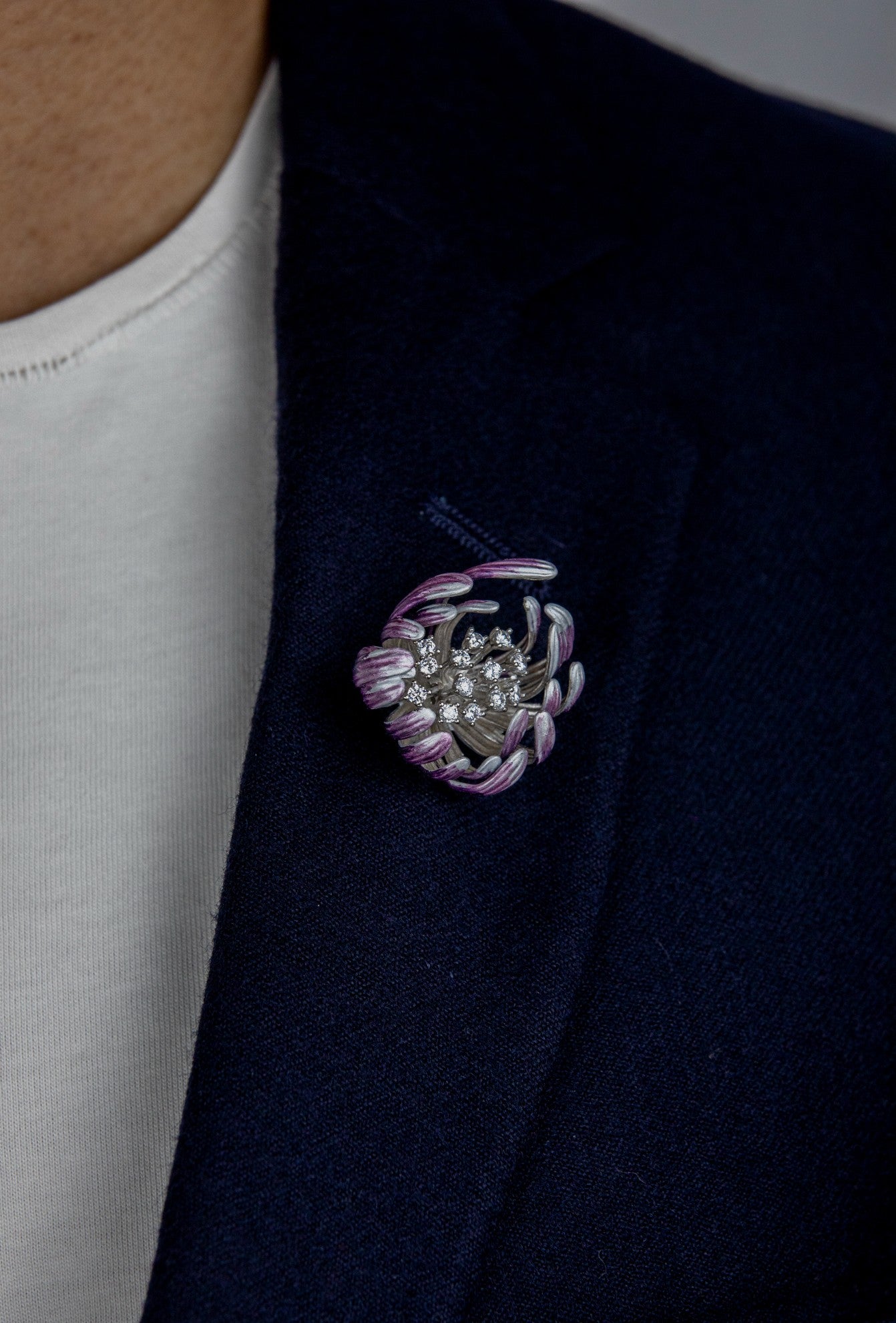 The Silver Guldasta Brooch by Miraura - Miraura Jewels