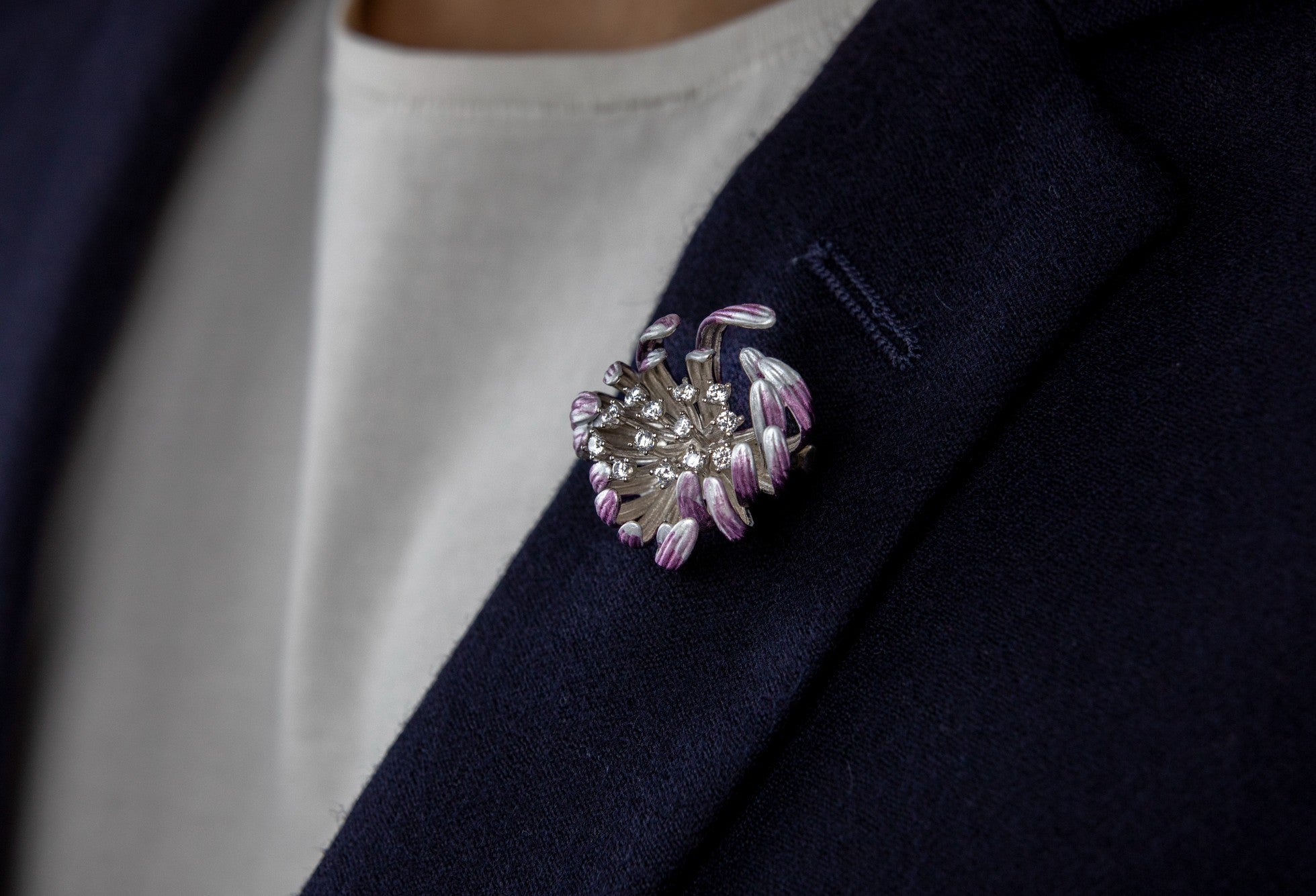 The Silver Guldasta Brooch by Miraura - Miraura Jewels