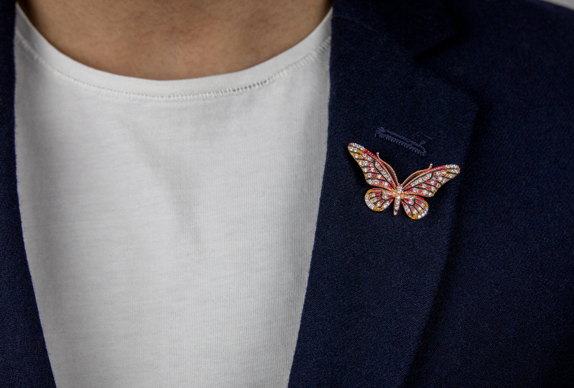 The Agni Titli Bespoke Butterfly Brooch - Miraura Jewels