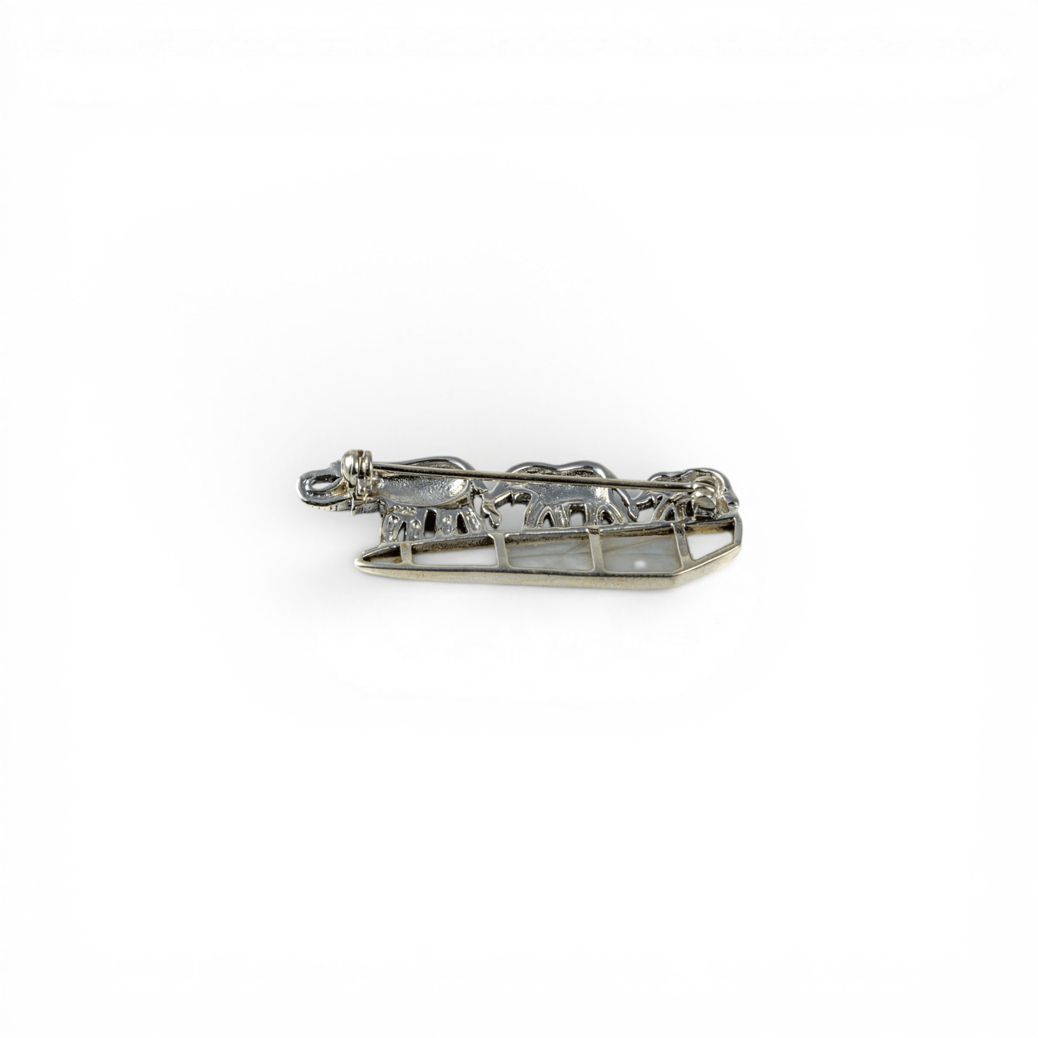 Elephant Trio Mother of Pearl Brooch - Miraura Jewels