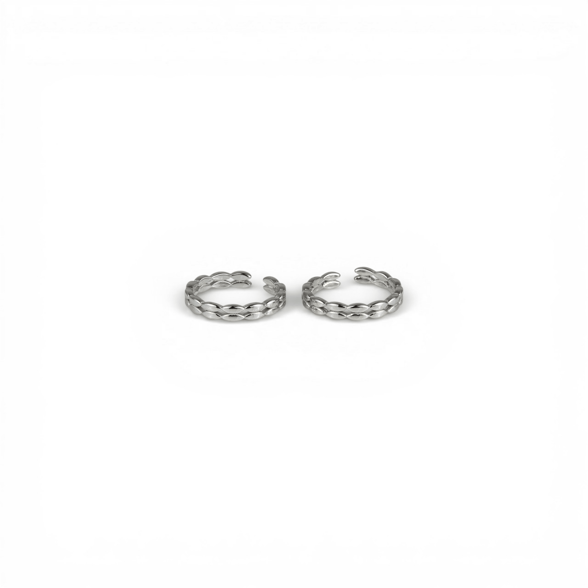 Infinity Link Silver Toe Rings - Miraura Jewels