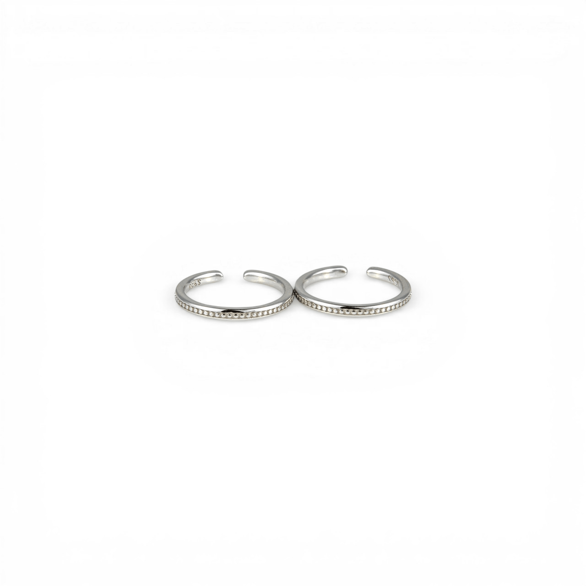 Entwined Serpent Silver Toe Rings - Miraura Jewels
