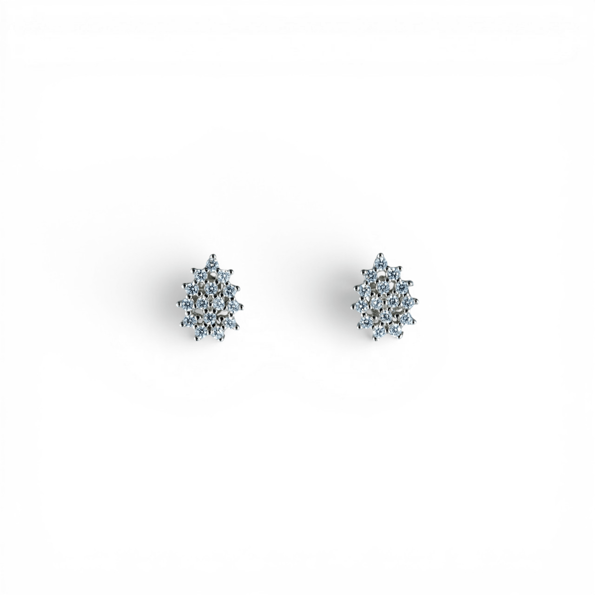 Silver Pavé Orbit Earrings | 925 Silver - Miraura Jewels