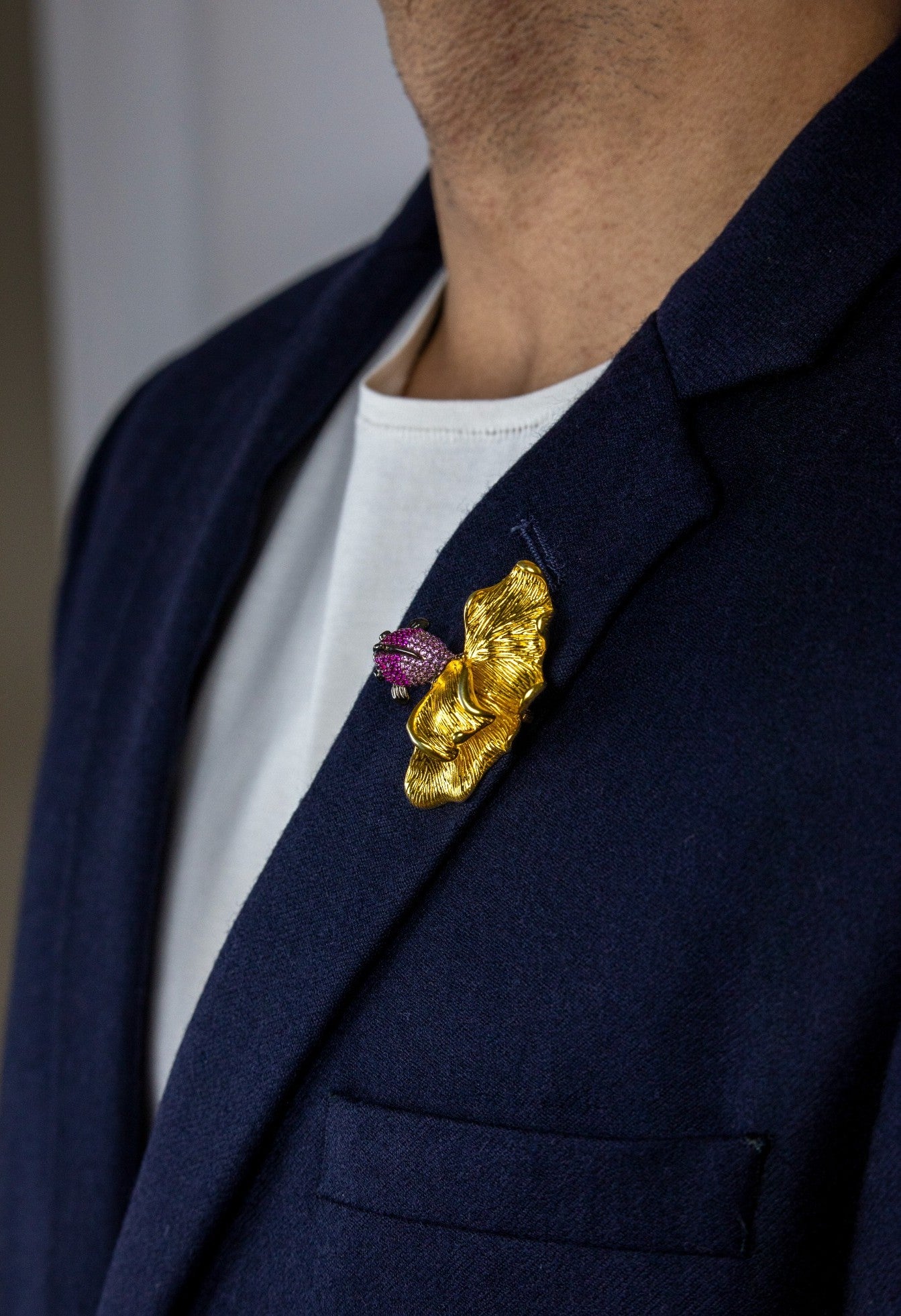 The Golden Matsya Bespoke Silver Brooch - Miraura Jewels
