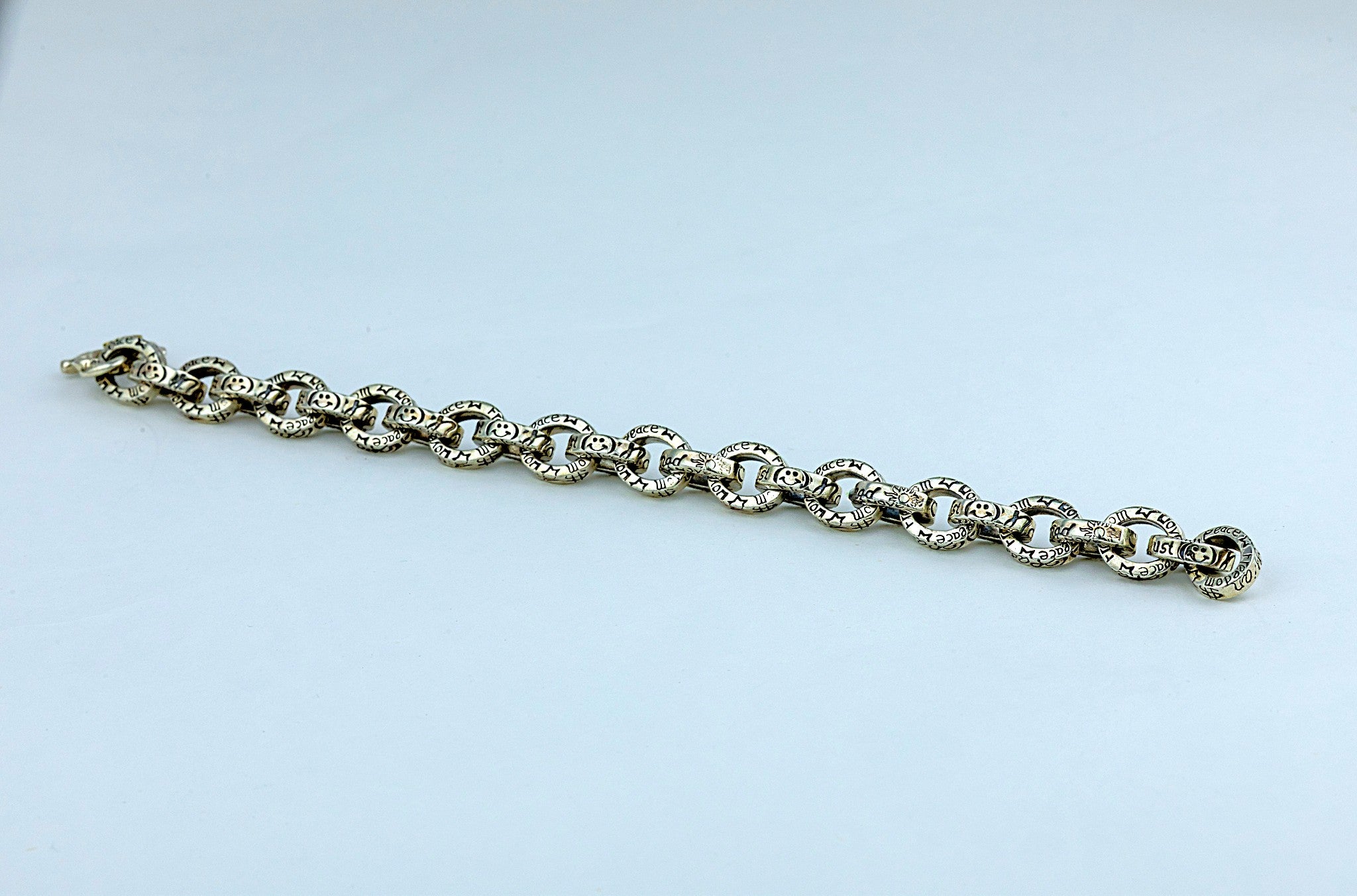 Textured Rolo Link Bracelet - Miraura Jewels
