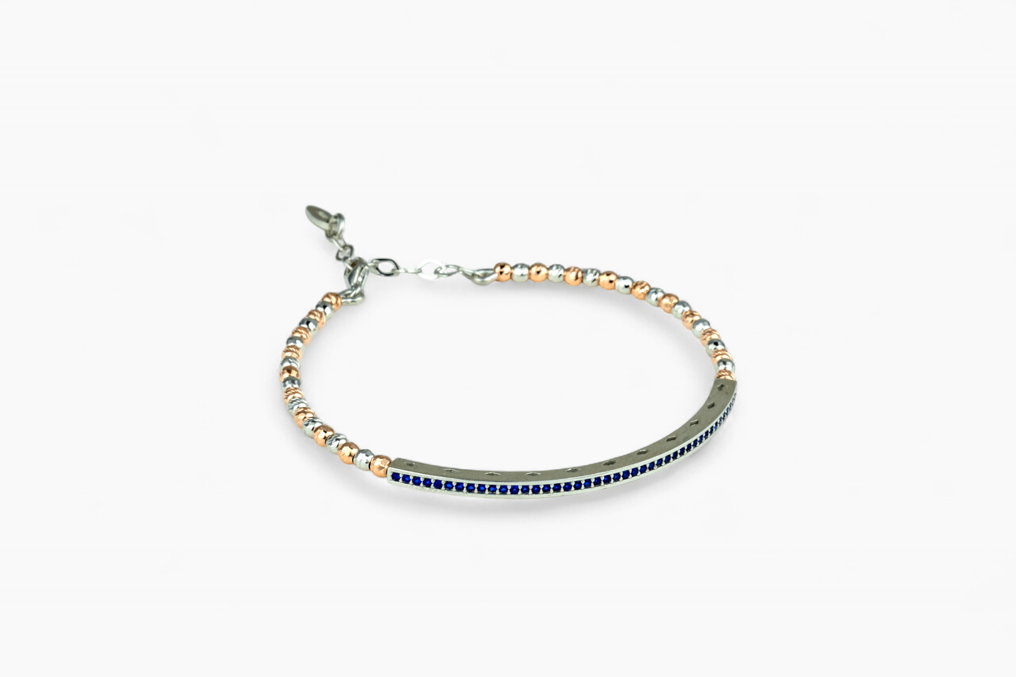 Channel - Set Blue Gemstone Bangle - Miraura Jewels