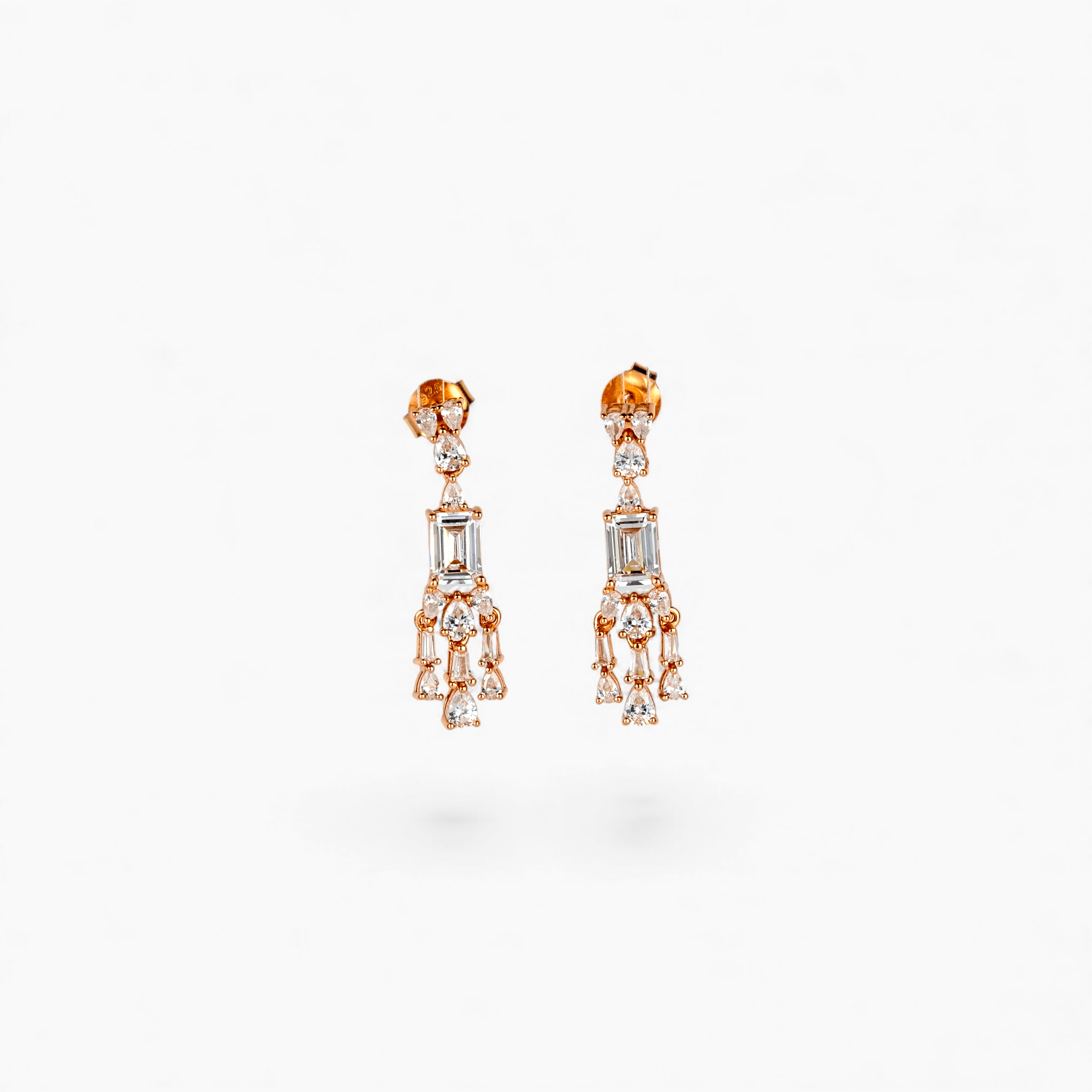 Cluster Waterfall Drop Earrings - Miraura Jewels