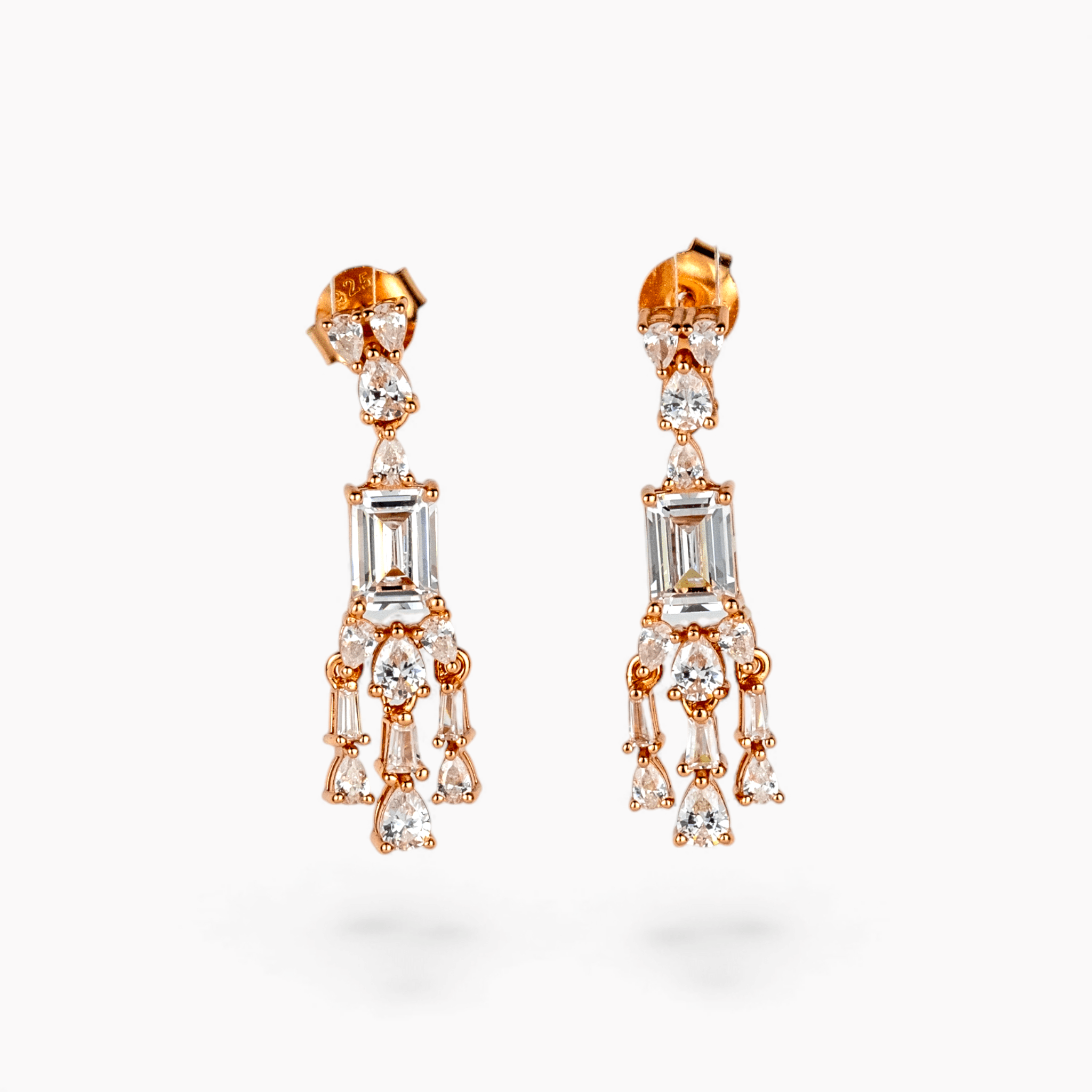 Cluster Waterfall Drop Earrings - Miraura Jewels