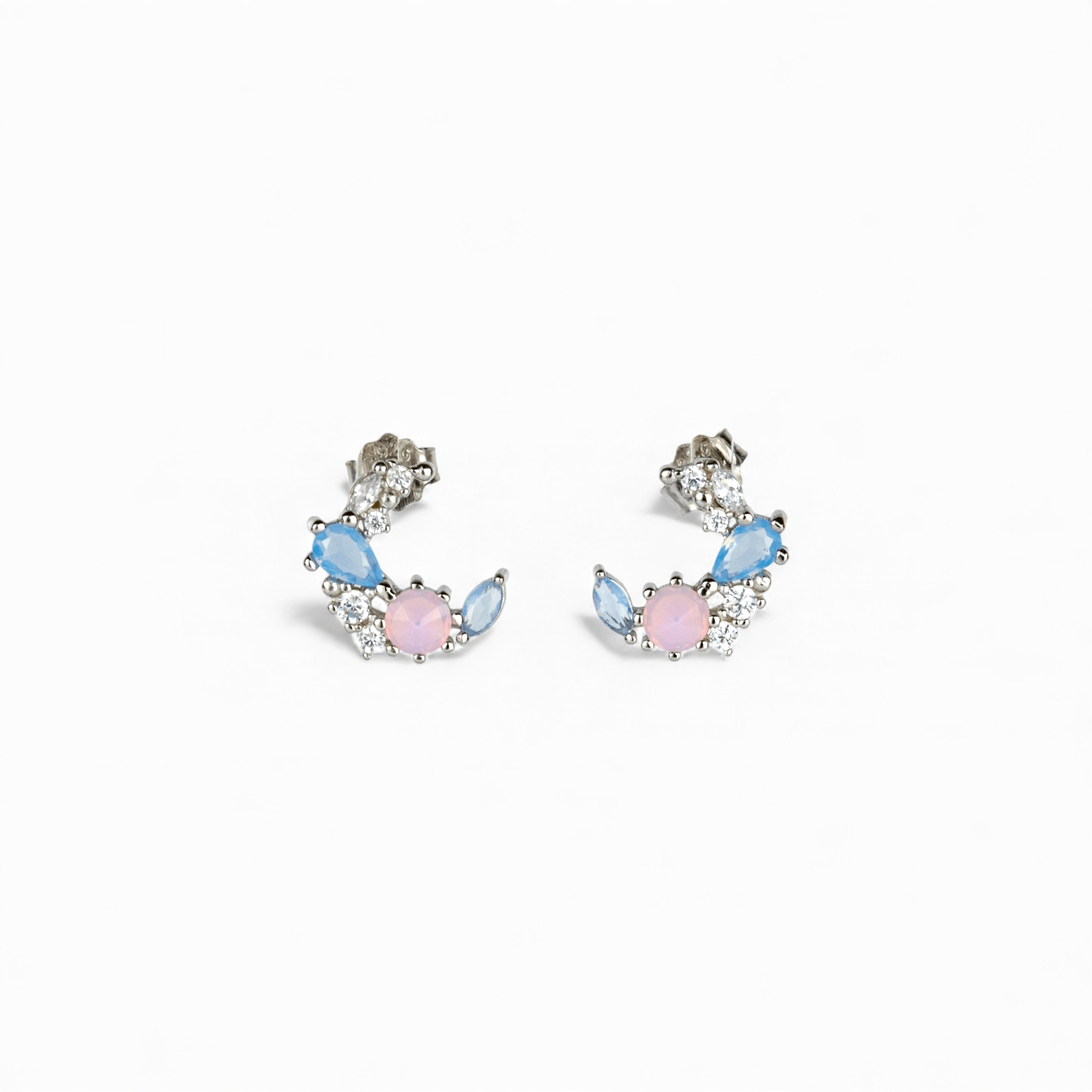 Crescent Moon Studs - Miraura Jewels