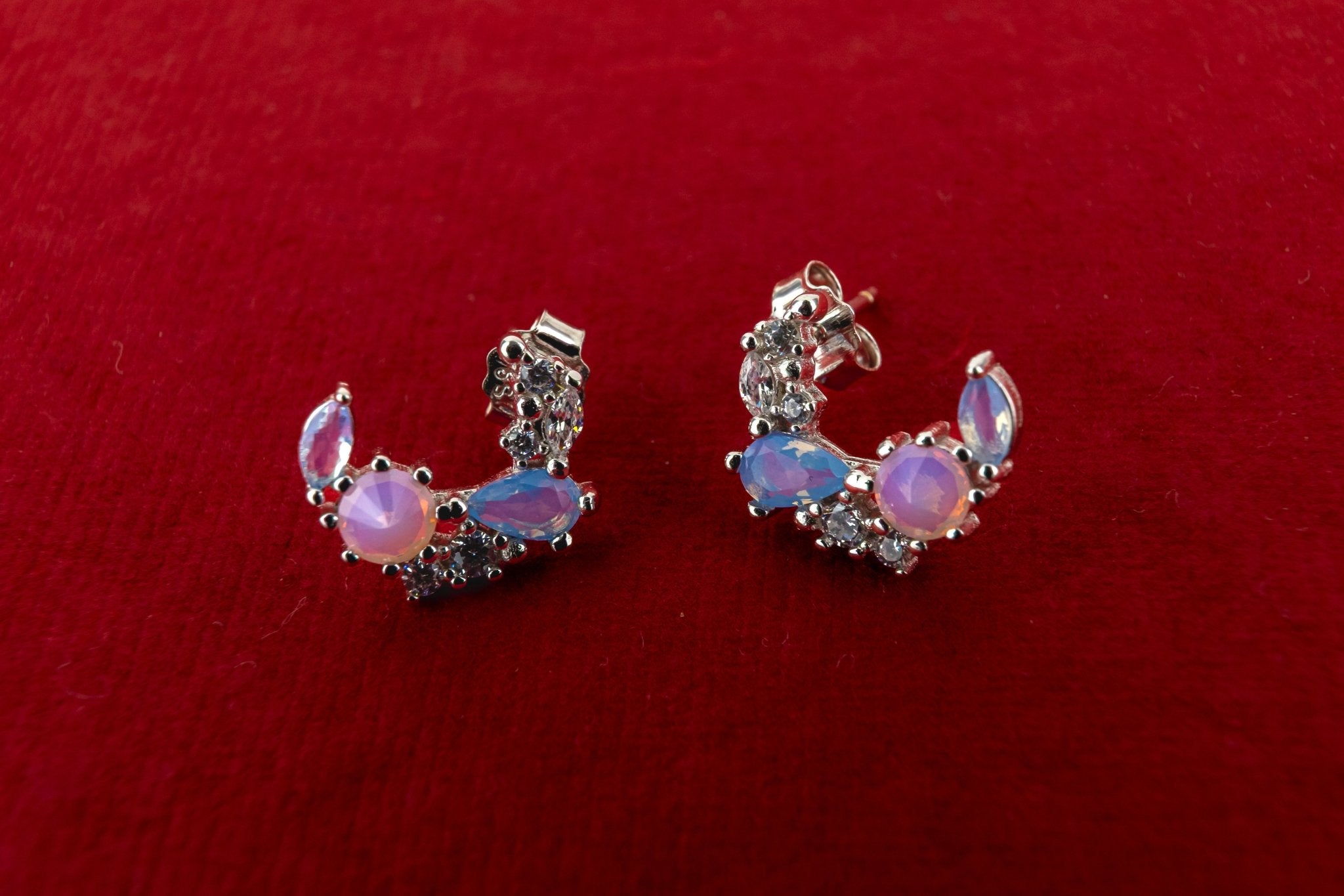 Crescent Moon Studs - Miraura Jewels