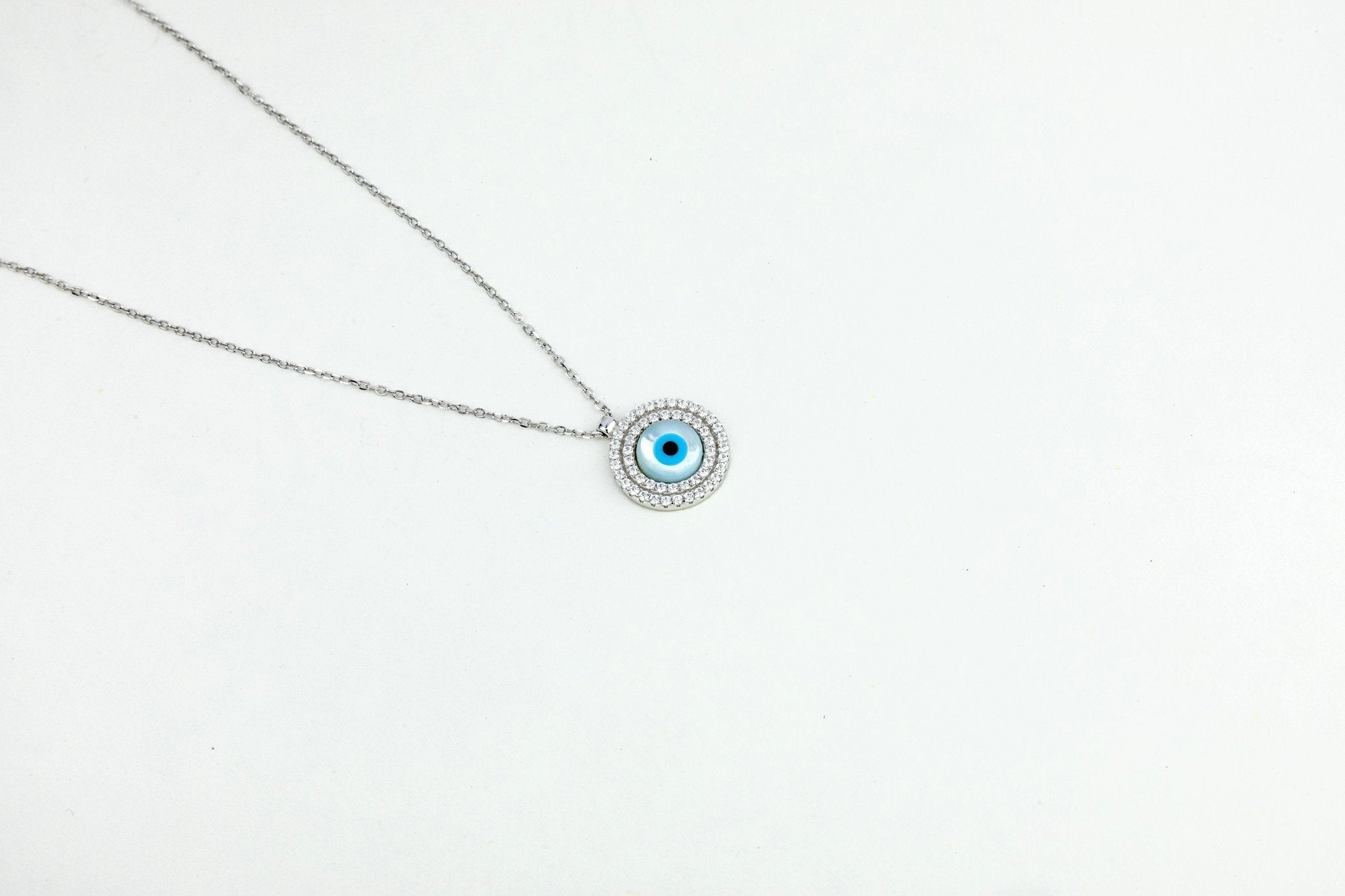 CZ Evil Eye Pendant - Miraura Jewels
