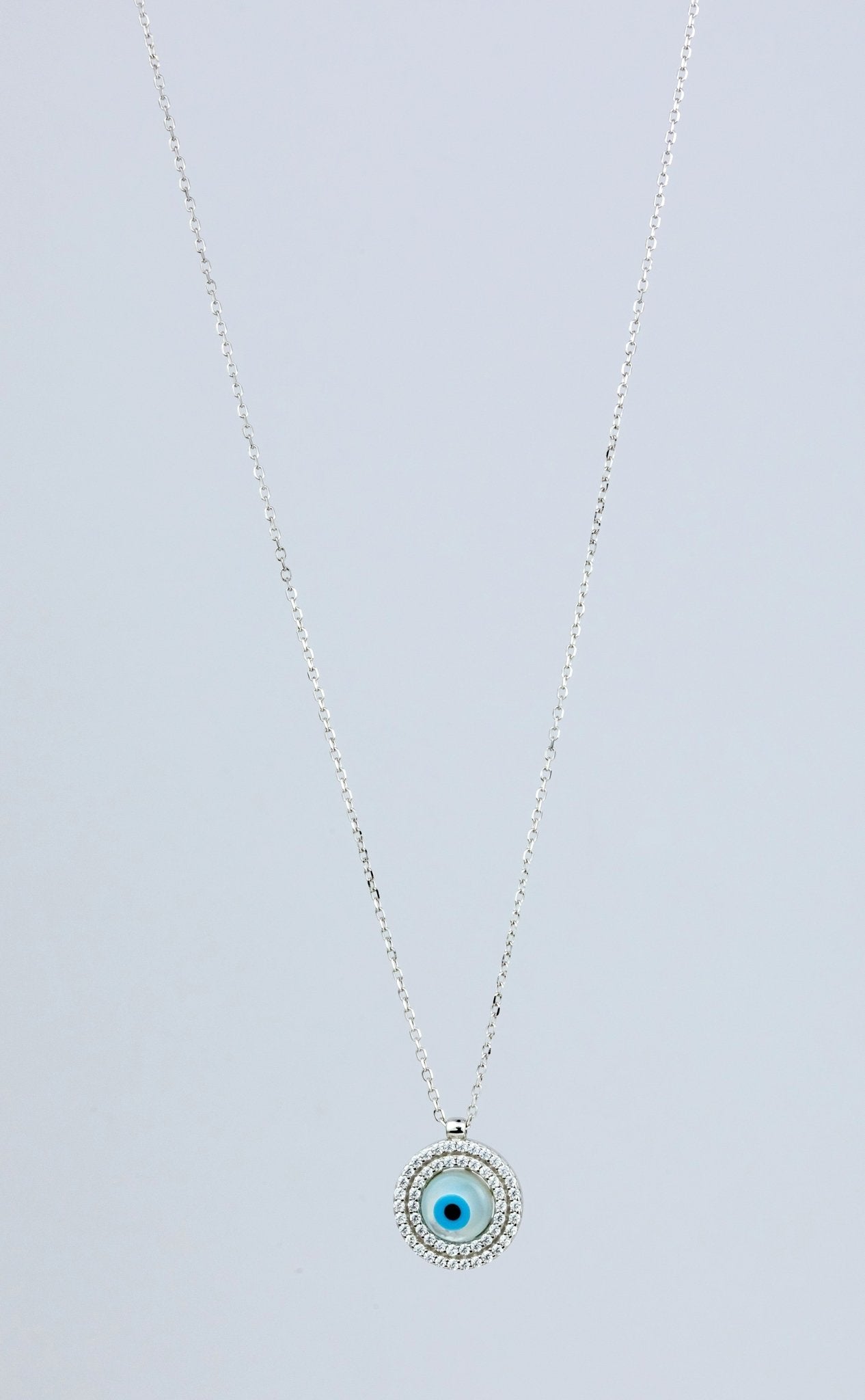 CZ Evil Eye Pendant - Miraura Jewels