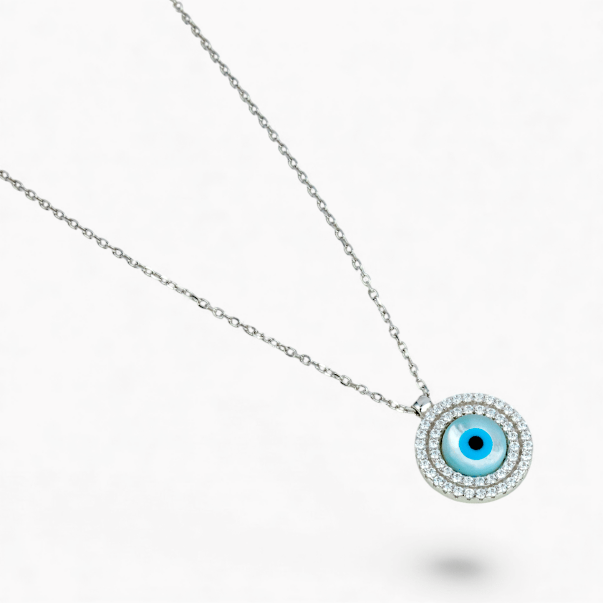 CZ Evil Eye Pendant - Miraura Jewels