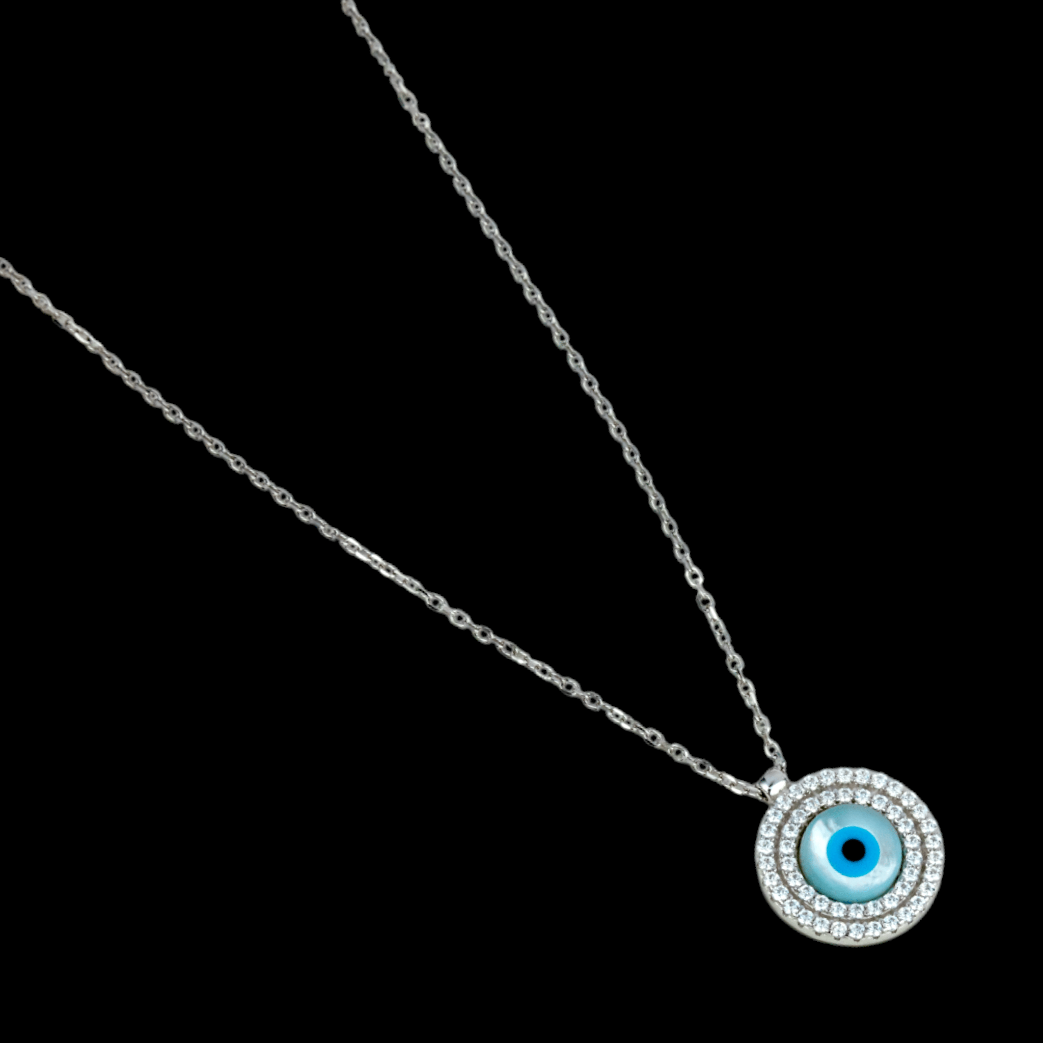 CZ Evil Eye Pendant - Miraura Jewels