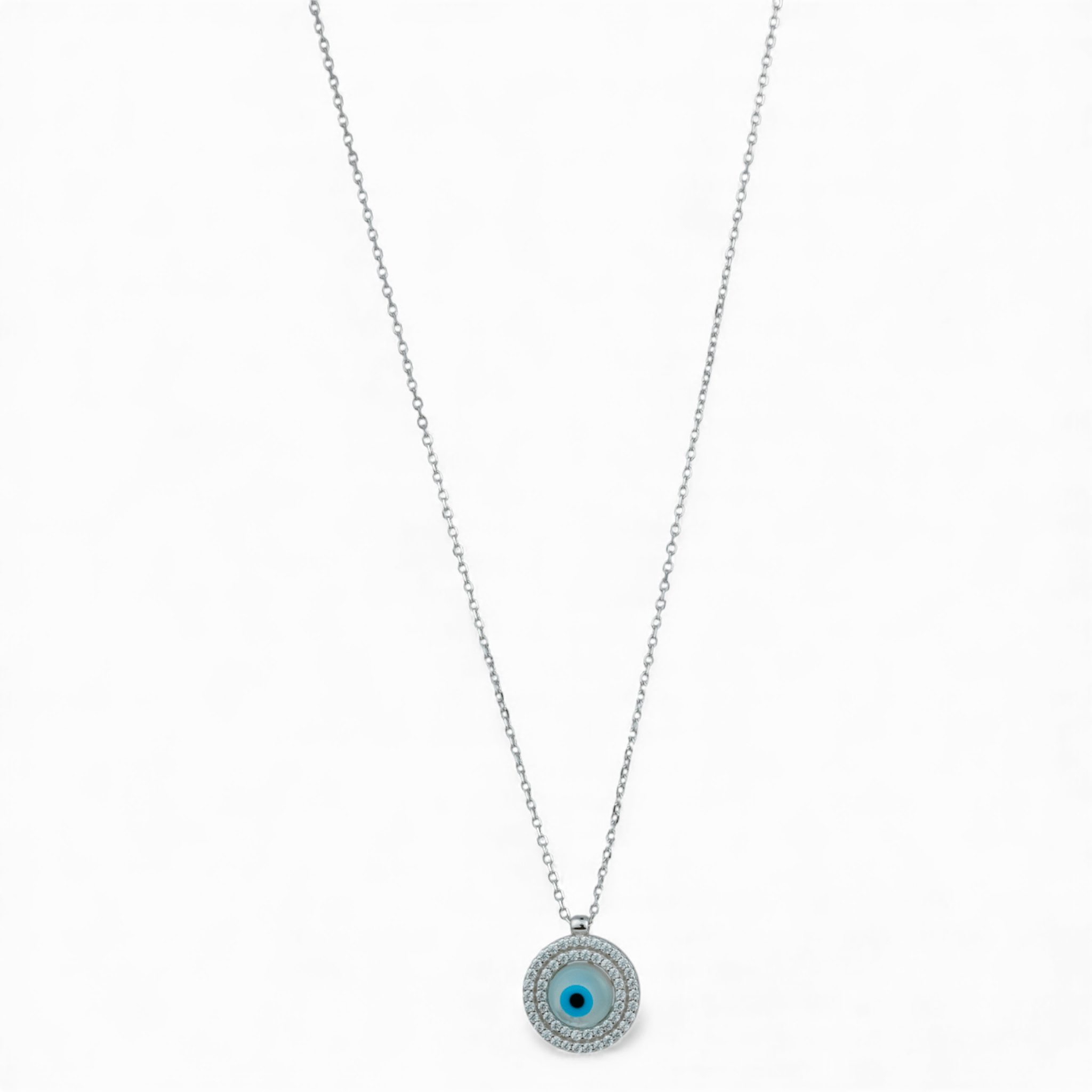 CZ Evil Eye Pendant - Miraura Jewels