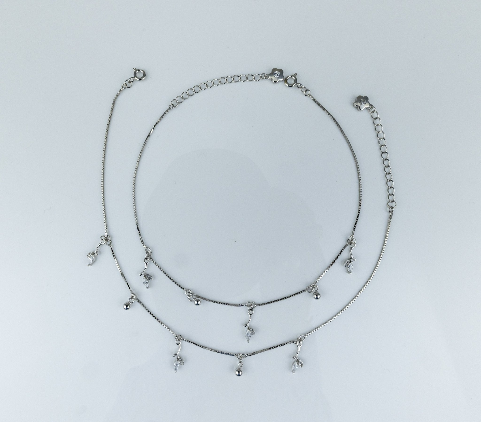 Dainty Charm Anklet Pair - Miraura Jewels