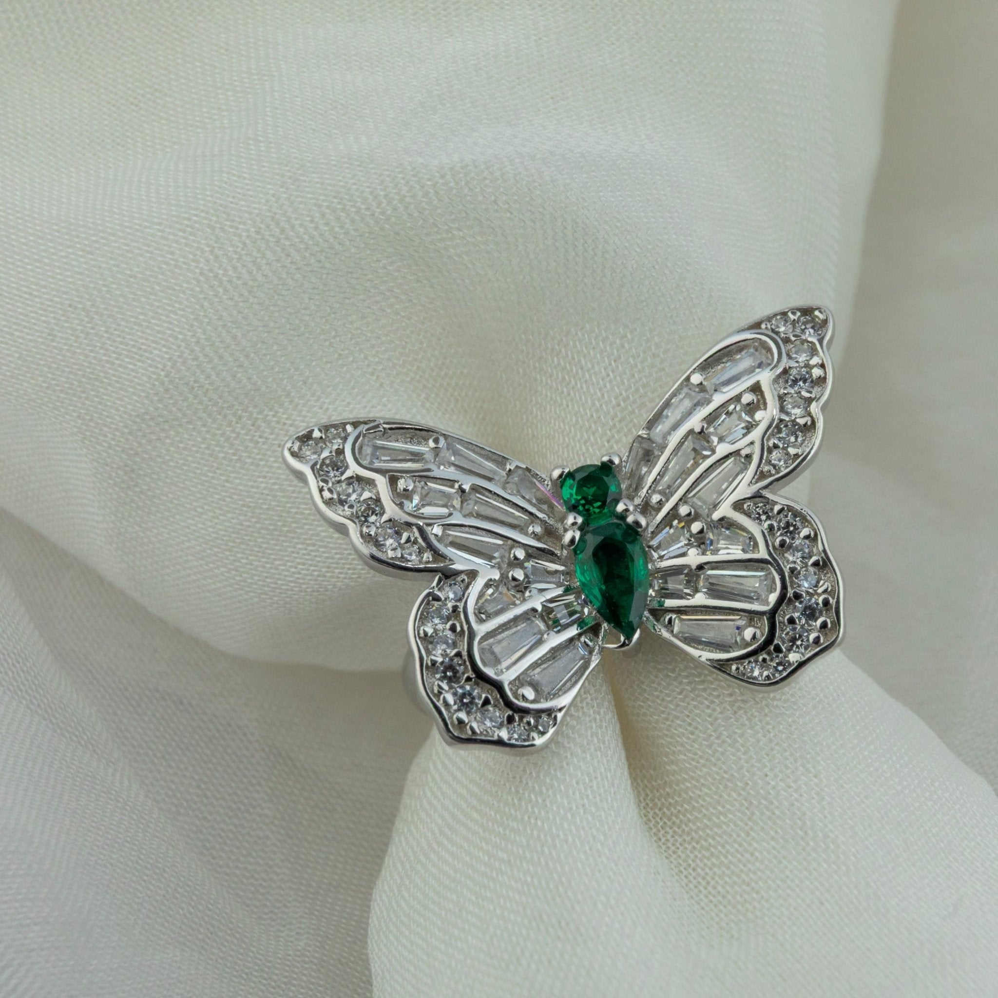 Detailed Butterfly Statement Ring - Miraura Jewels