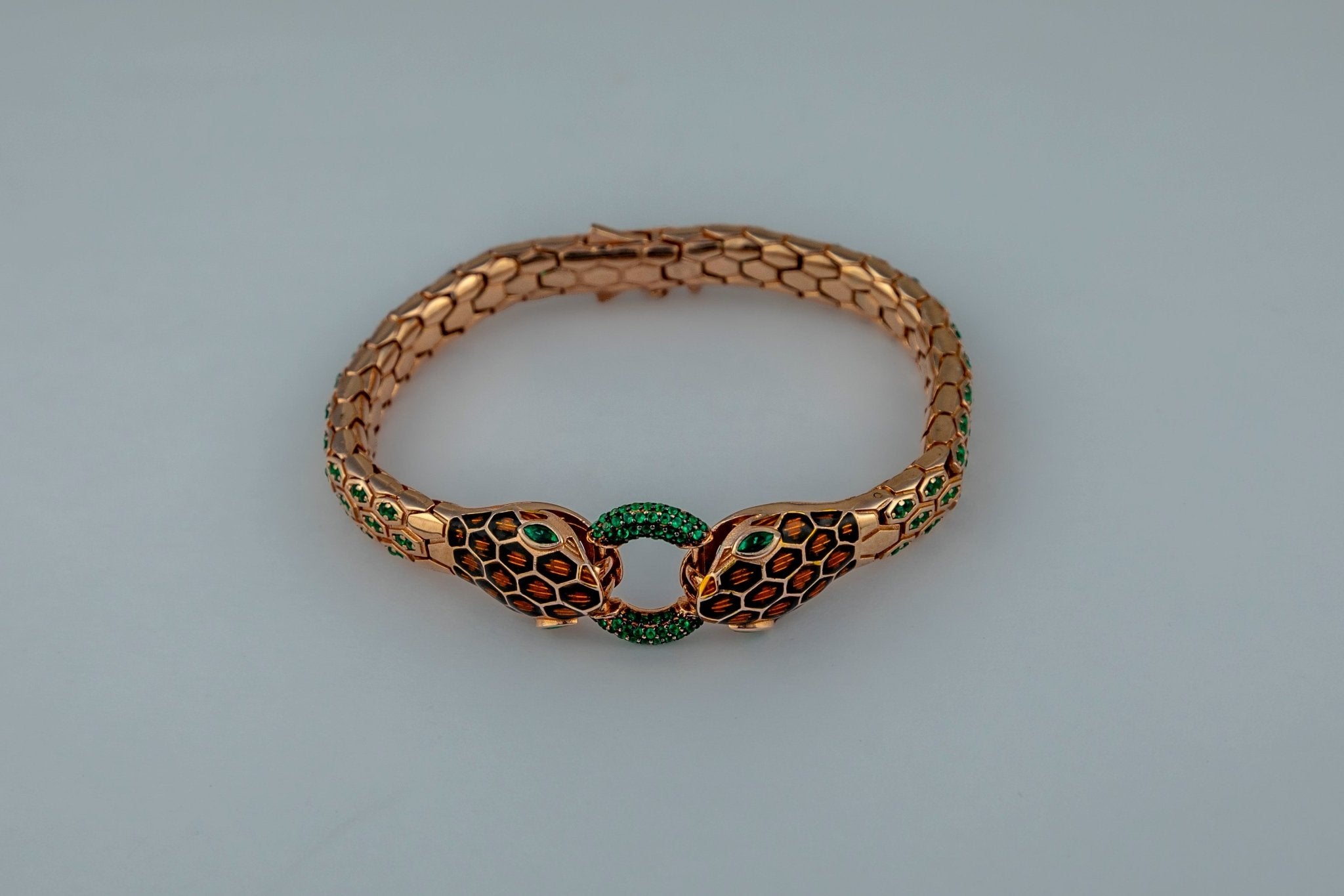 Double - Headed Serpent Bangle - Miraura Jewels