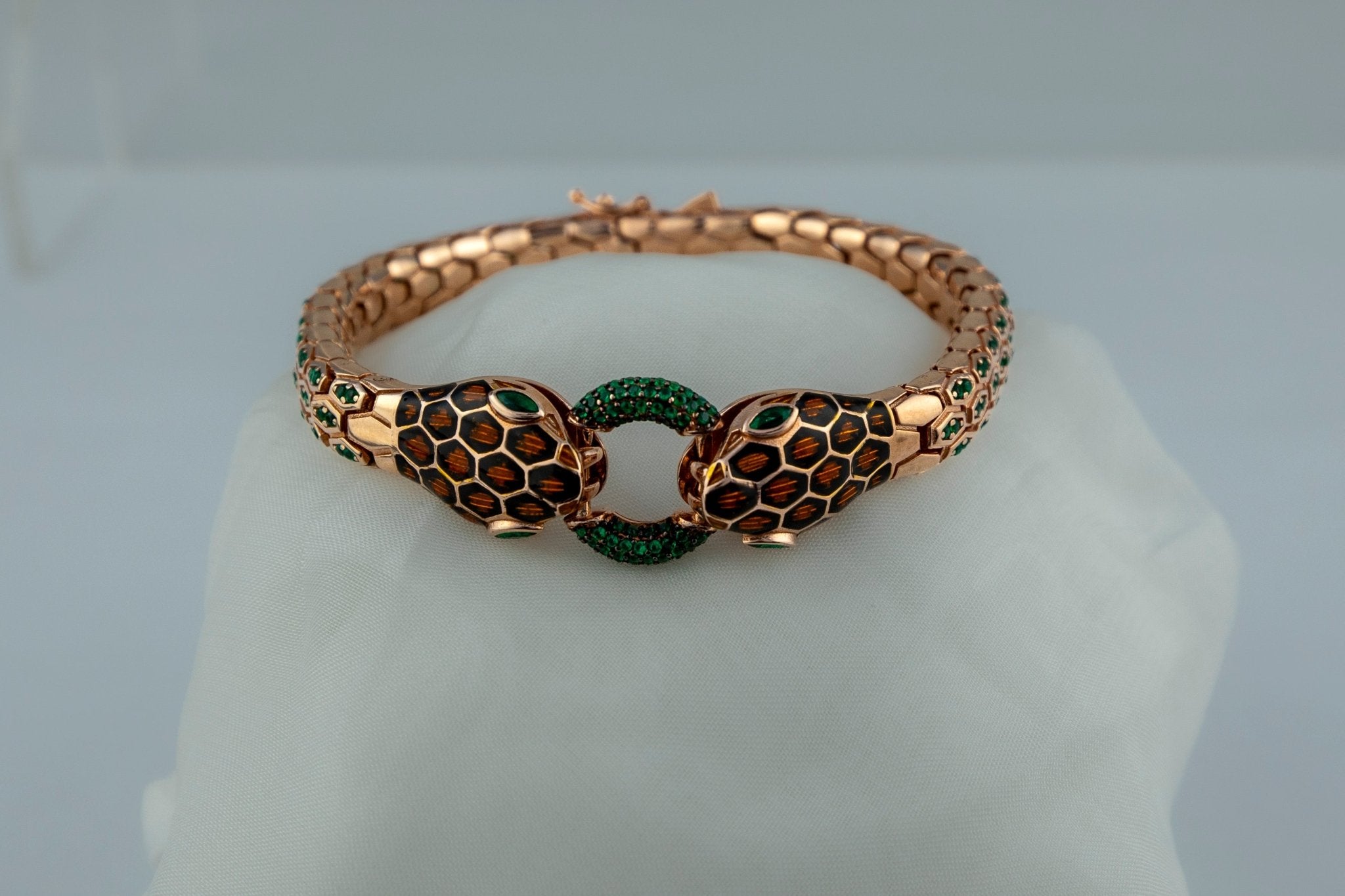 Double - Headed Serpent Bangle - Miraura Jewels