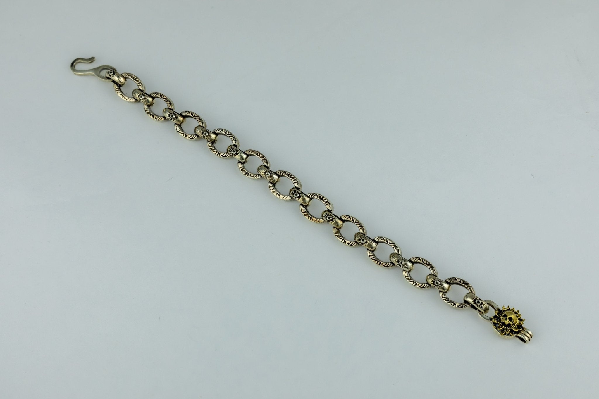 Edgy Textured Link Bracelet - Miraura Jewels