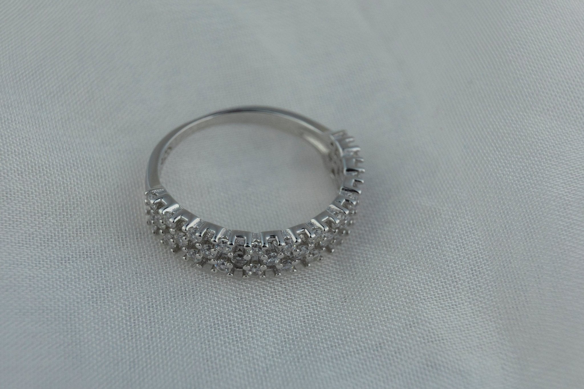 Elegant Triple Row Eternity Band - Miraura Jewels