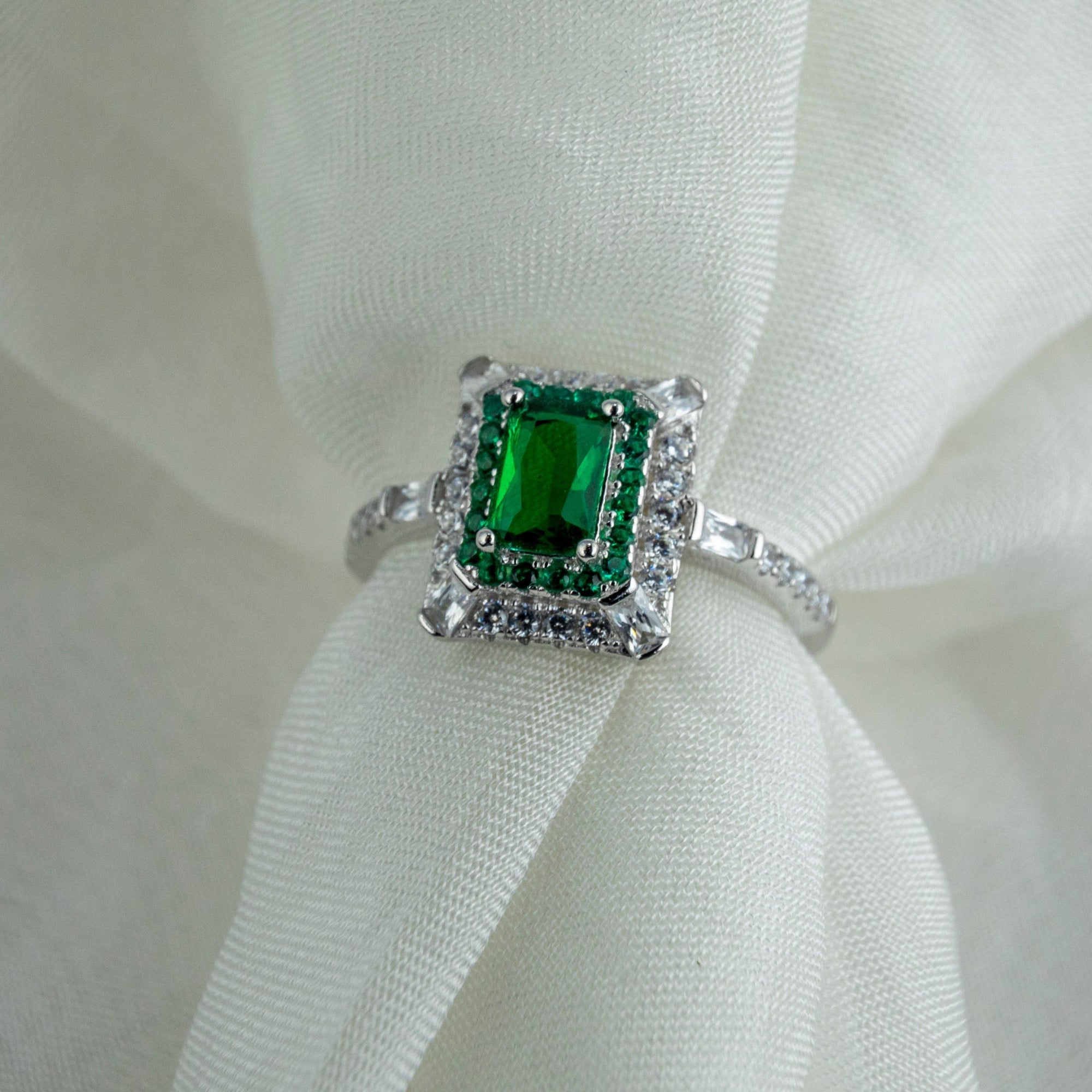 Emerald - Cut Statement Ring - Miraura Jewels