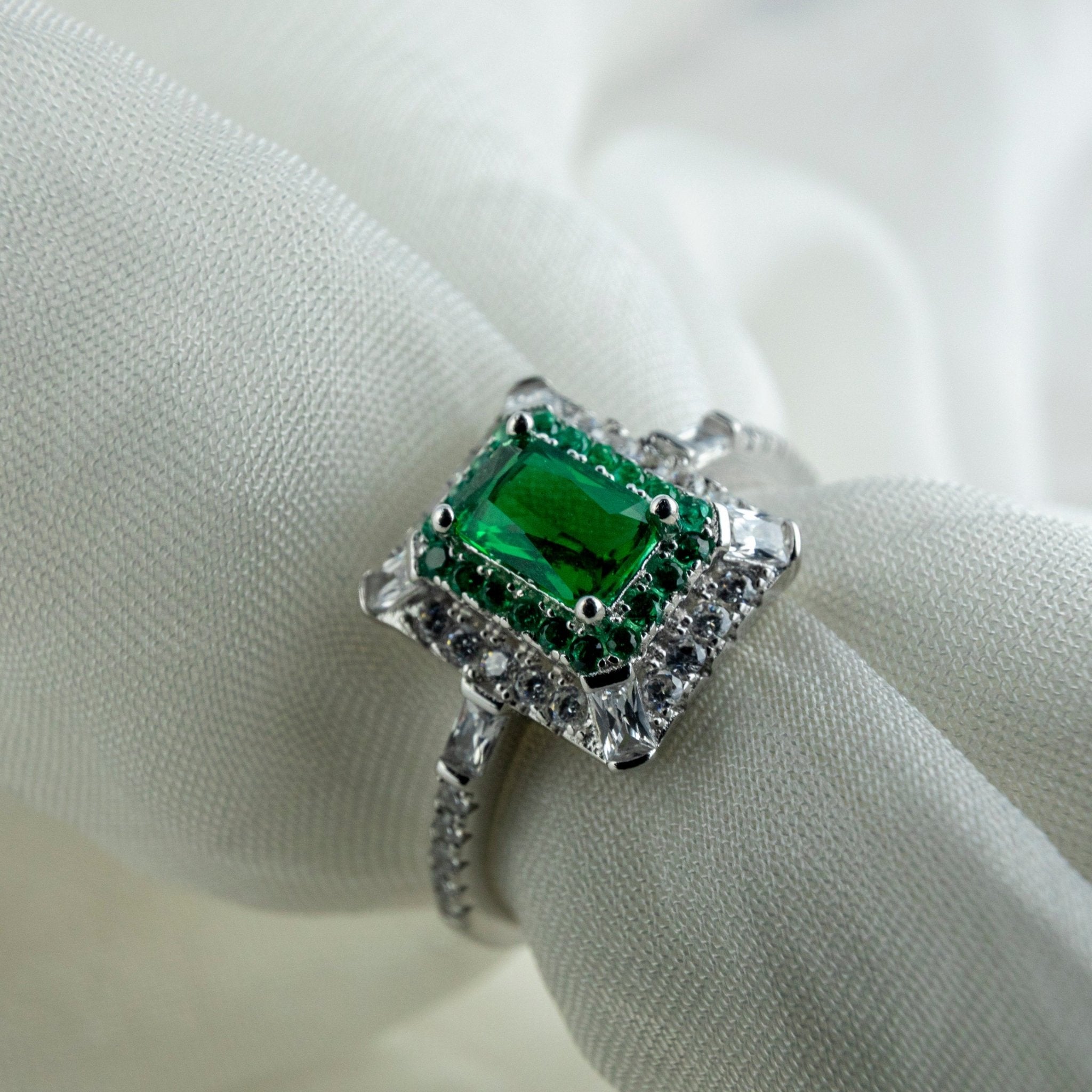 Emerald - Cut Statement Ring - Miraura Jewels