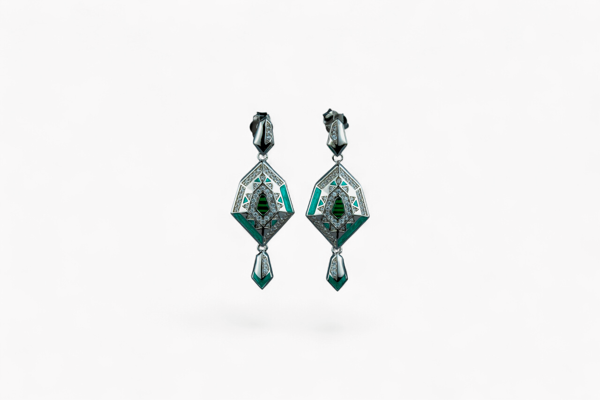 Enamel Earrings - Miraura Jewels