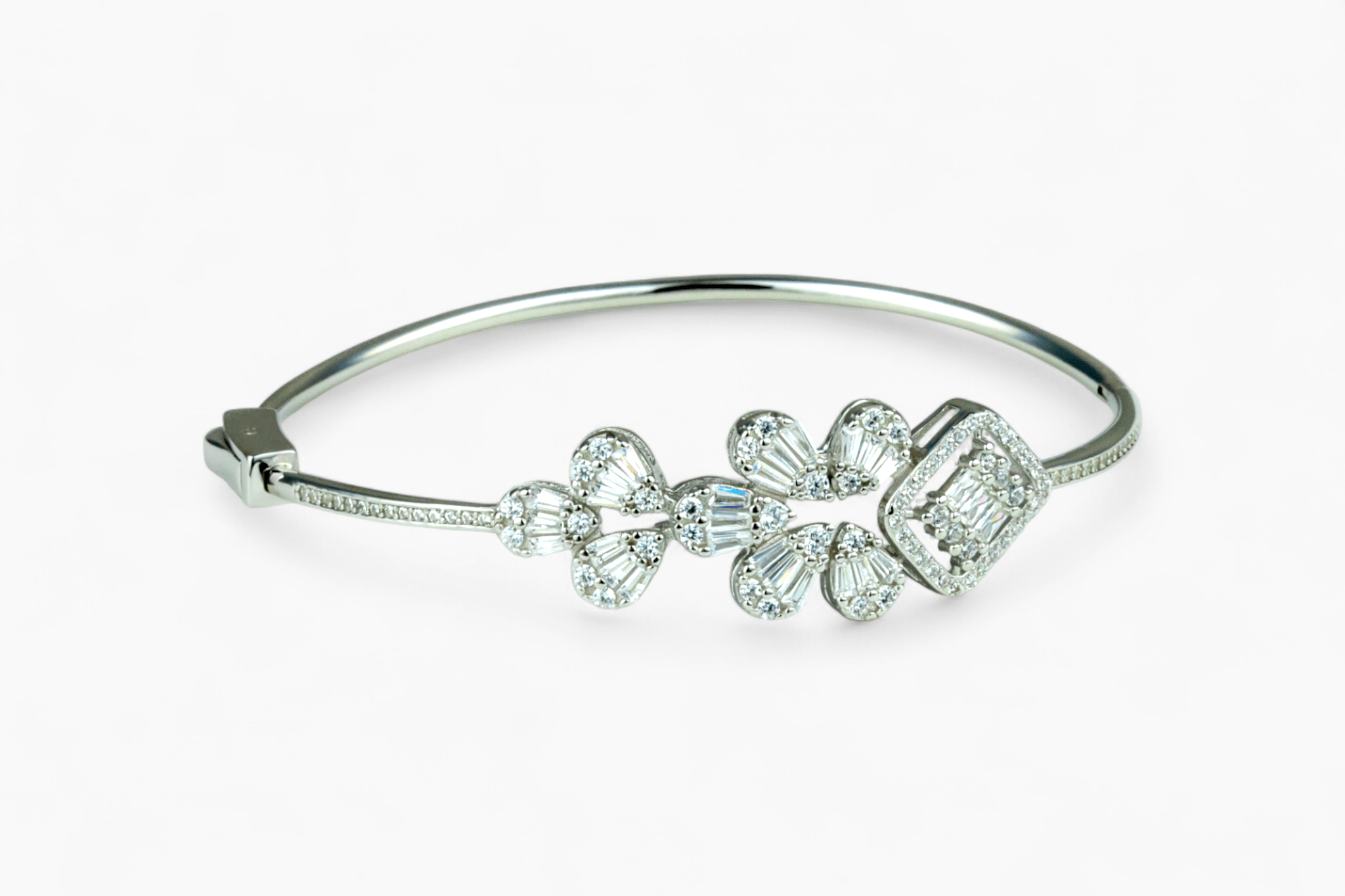 Floral Cluster Bangle. - Miraura Jewels