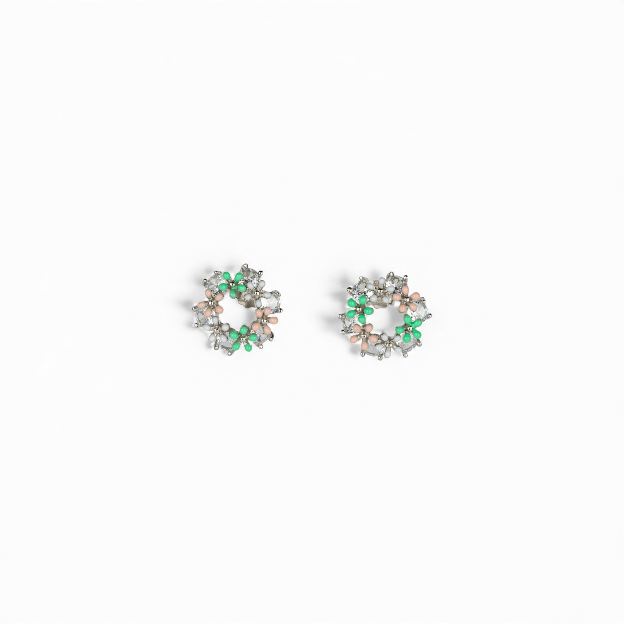 Floral Wreath Studs - Miraura Jewels