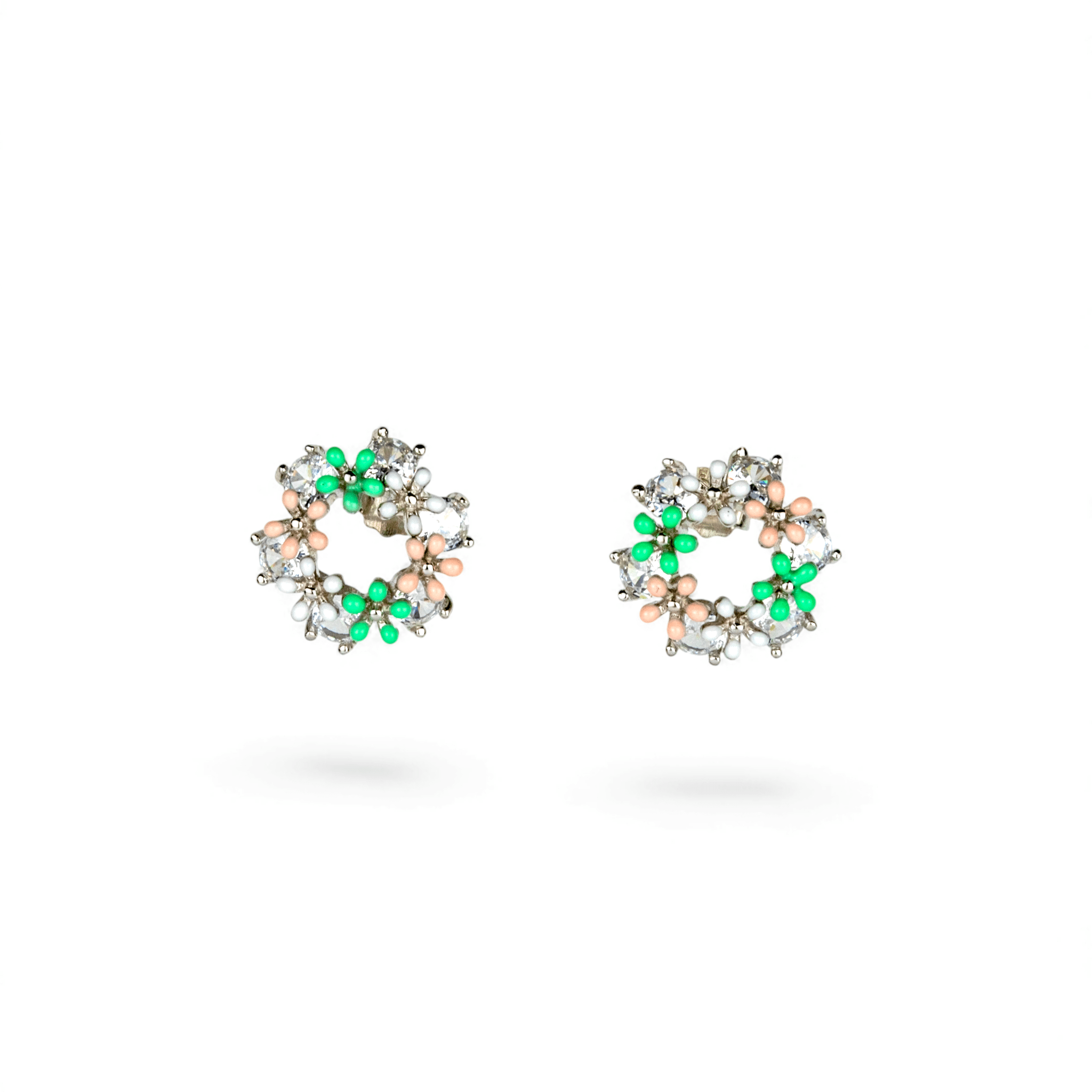 Floral Wreath Studs - Miraura Jewels