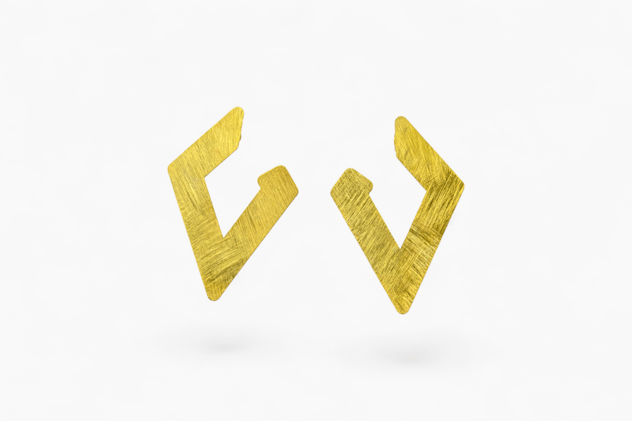 Geometric Angular Stud Earrings - Miraura Jewels