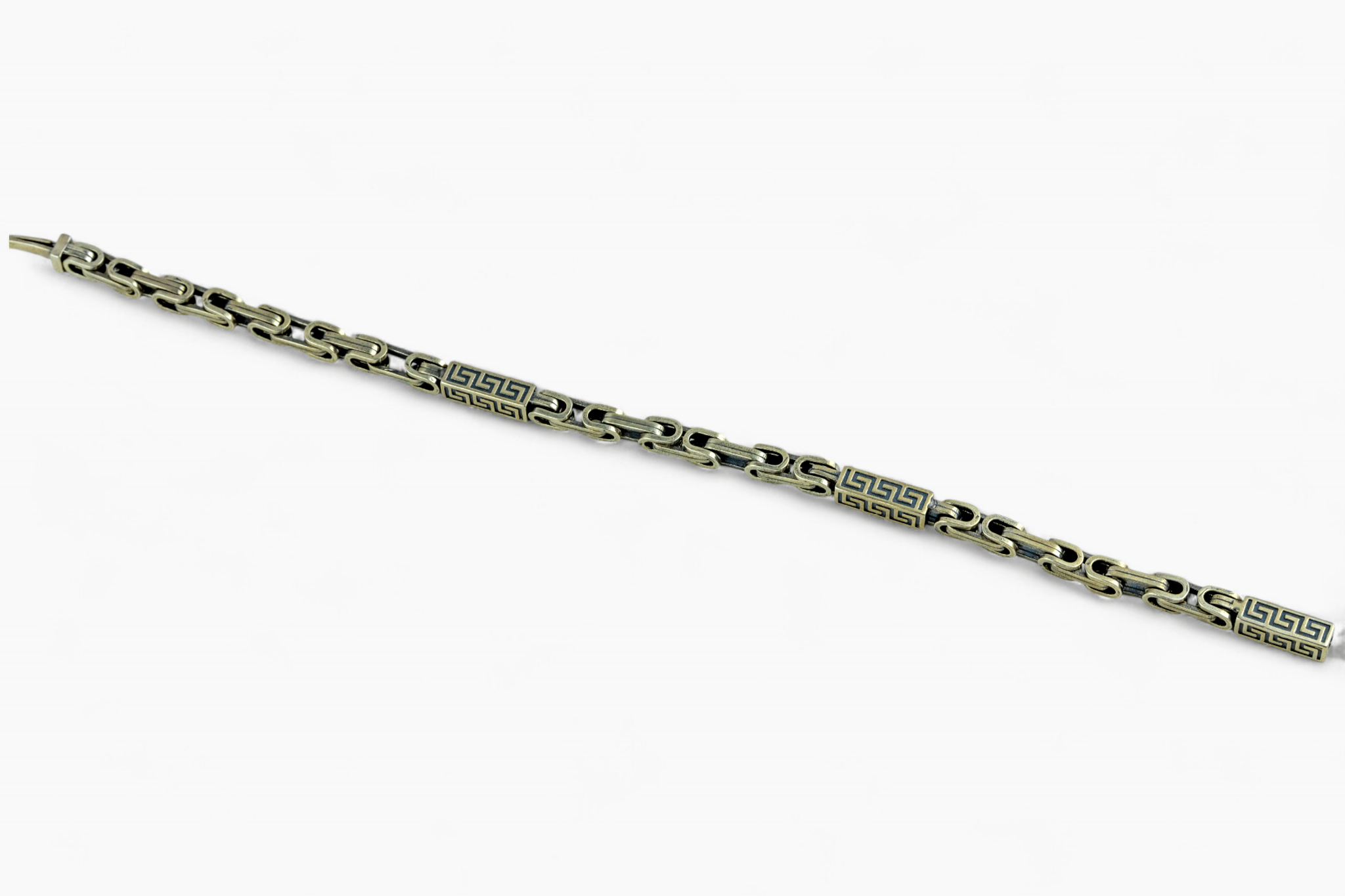 Greek Key Link Bracelet - Miraura Jewels