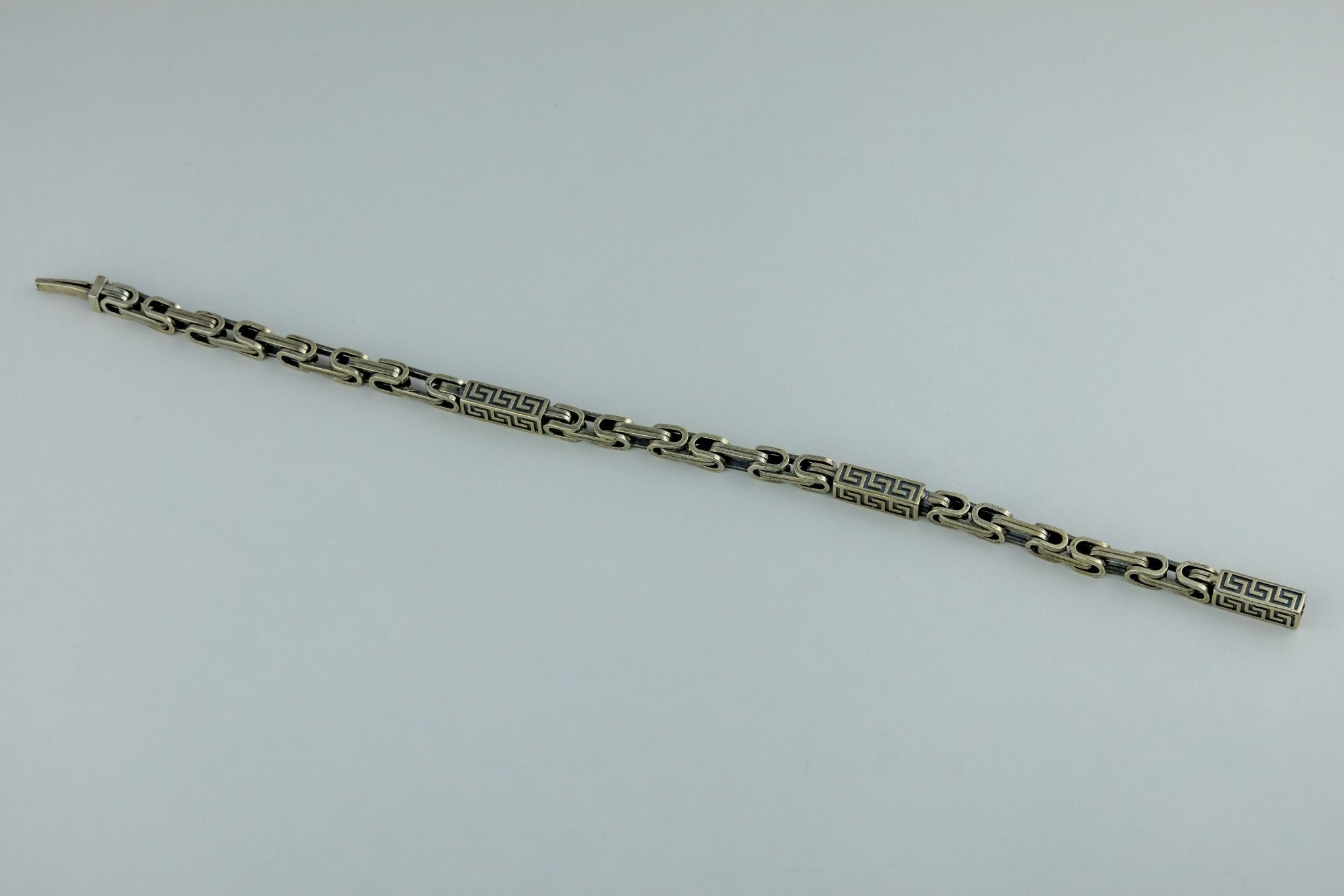 Greek Key Link Bracelet - Miraura Jewels