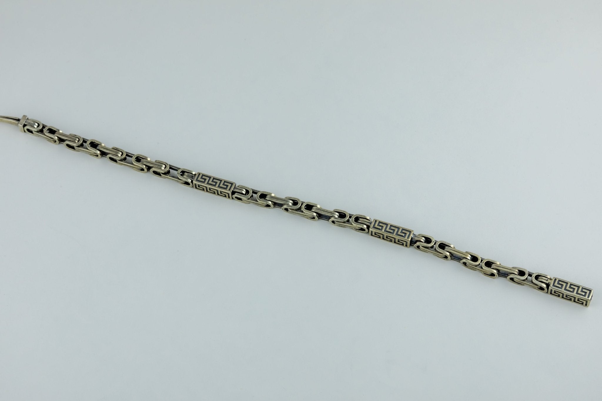 Greek Key Link Bracelet - Miraura Jewels