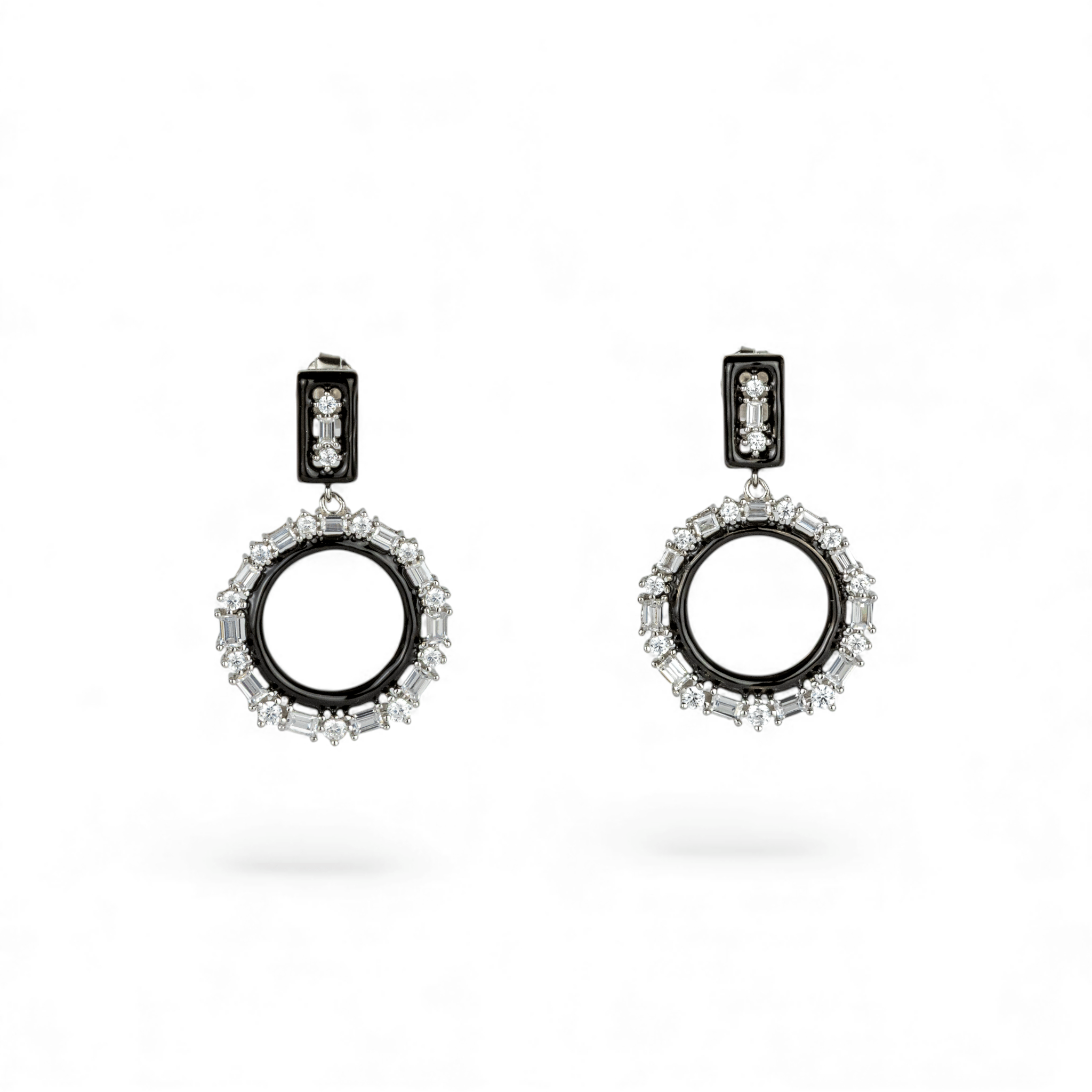 Radiant Halo Drop Earrings - Miraura Jewels