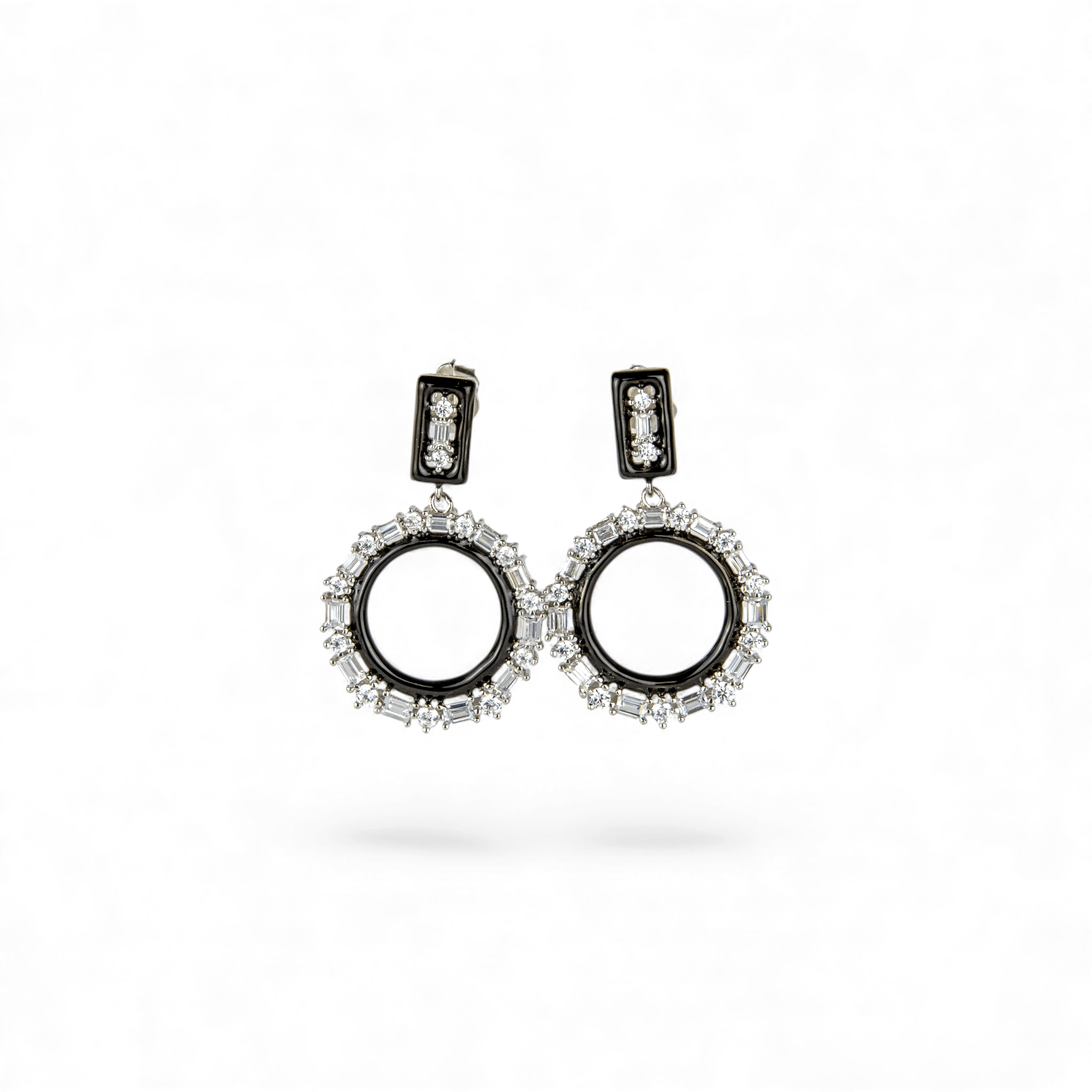 Radiant Halo Drop Earrings - Miraura Jewels