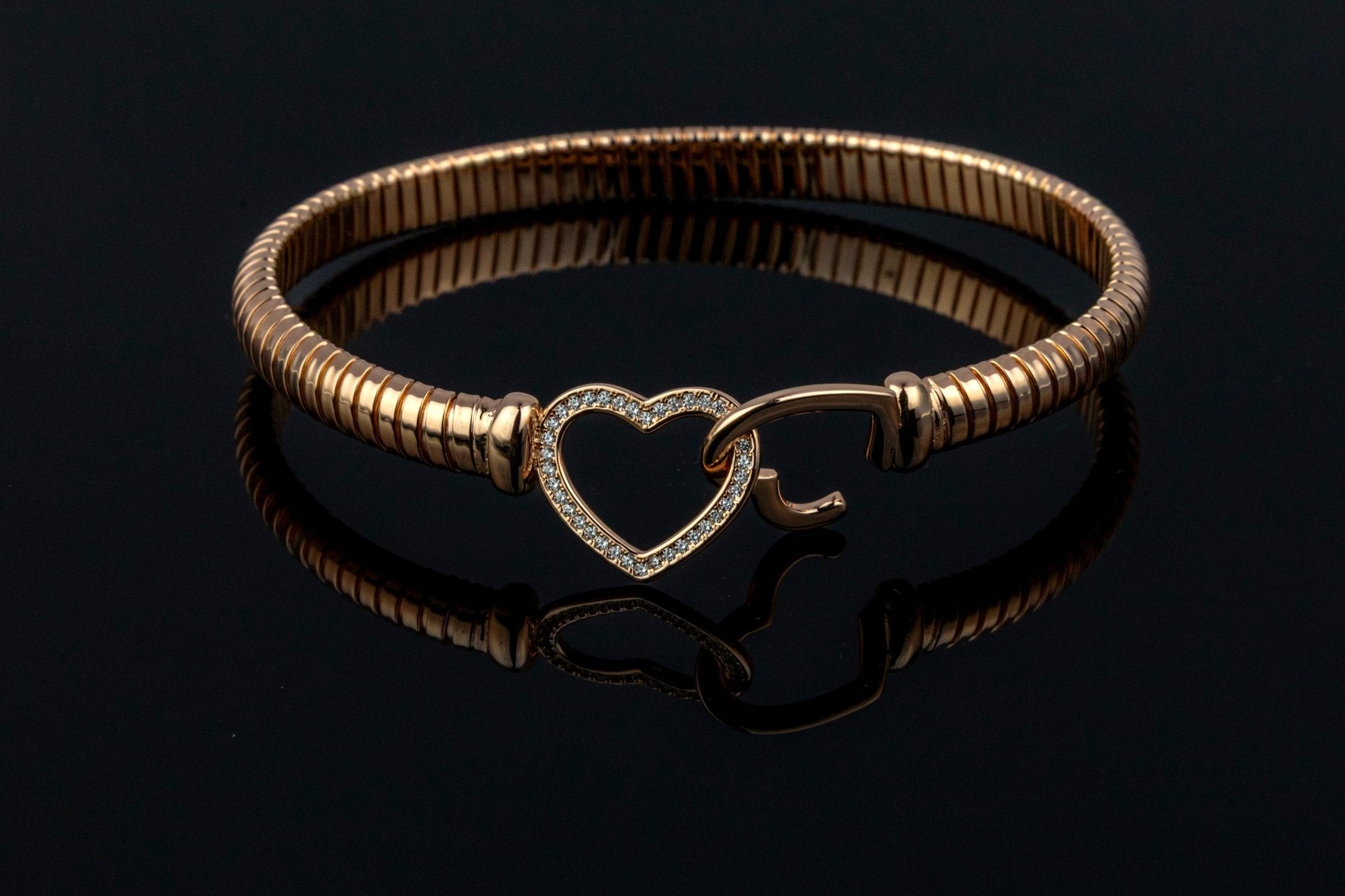 Heart Hook Bangle - Miraura Jewels