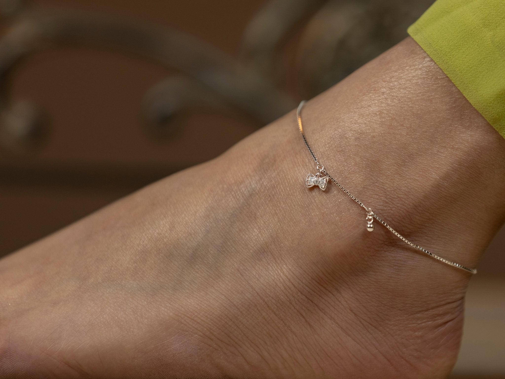 Invisible Charm Anklet Pair - Miraura Jewels