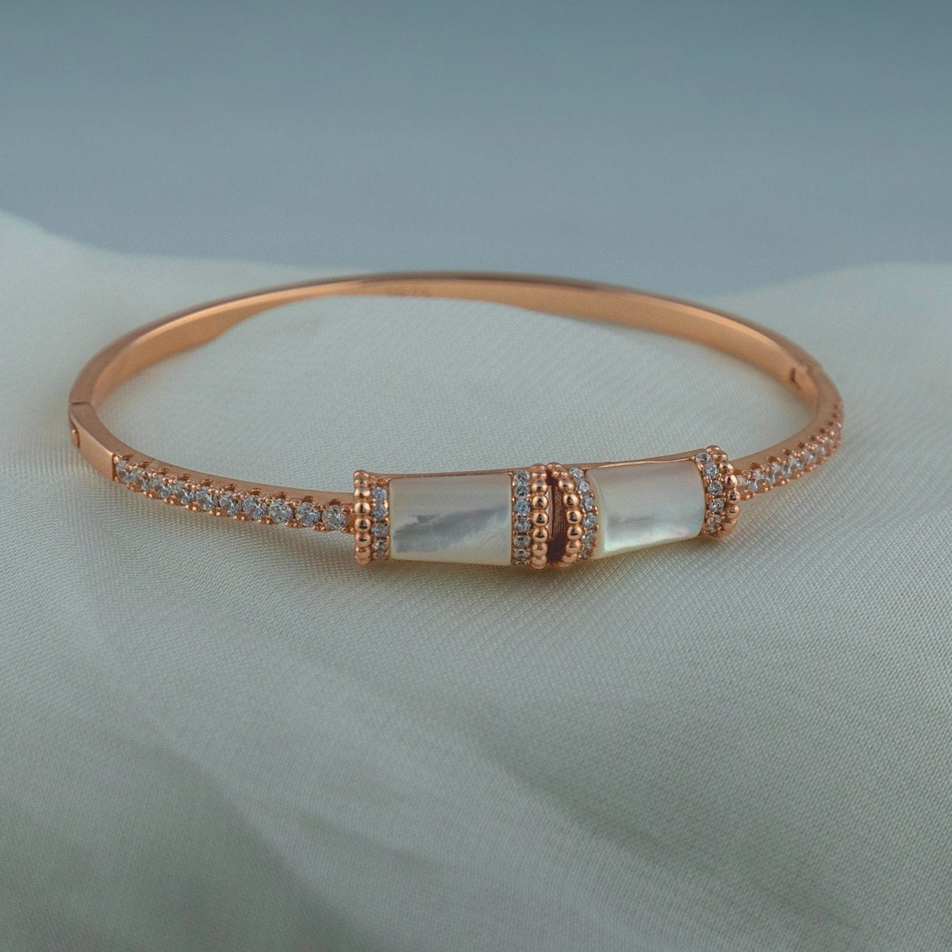 Jade Inlay Bangle - Miraura Jewels